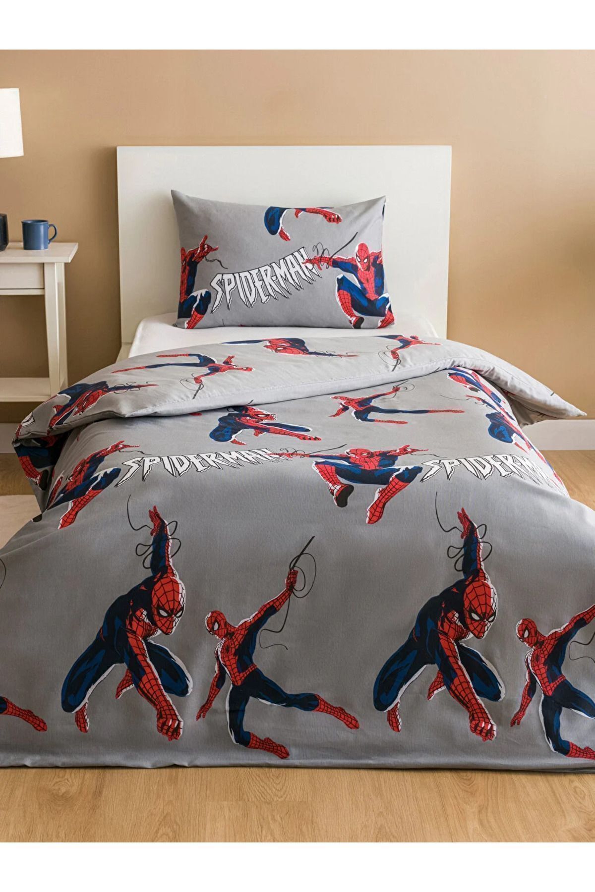 LC Waikiki-LCW HOME Spiderman Printed - Single Child Duvet Cover Set 4