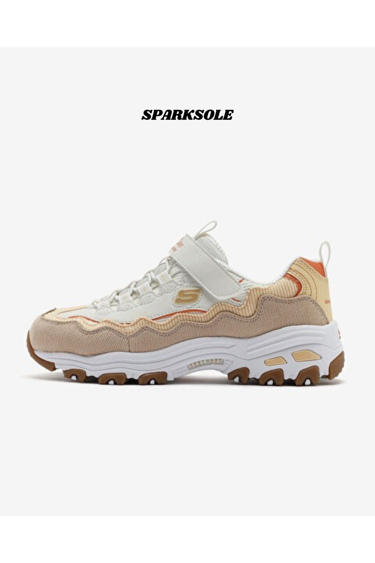 SKECHERS D'lites 303951L-NAT Büyük Kız Çocuk Bej Sneakers -SPARKSOLE