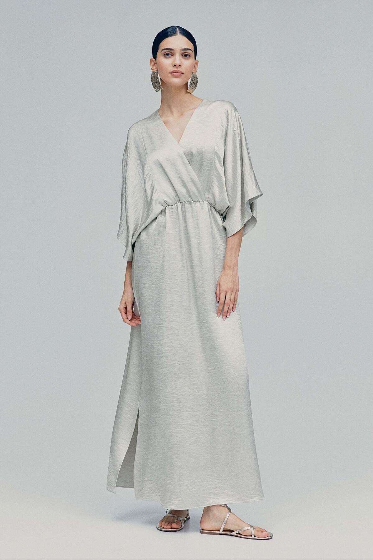 H&M-فستان قفطان بخصر 3