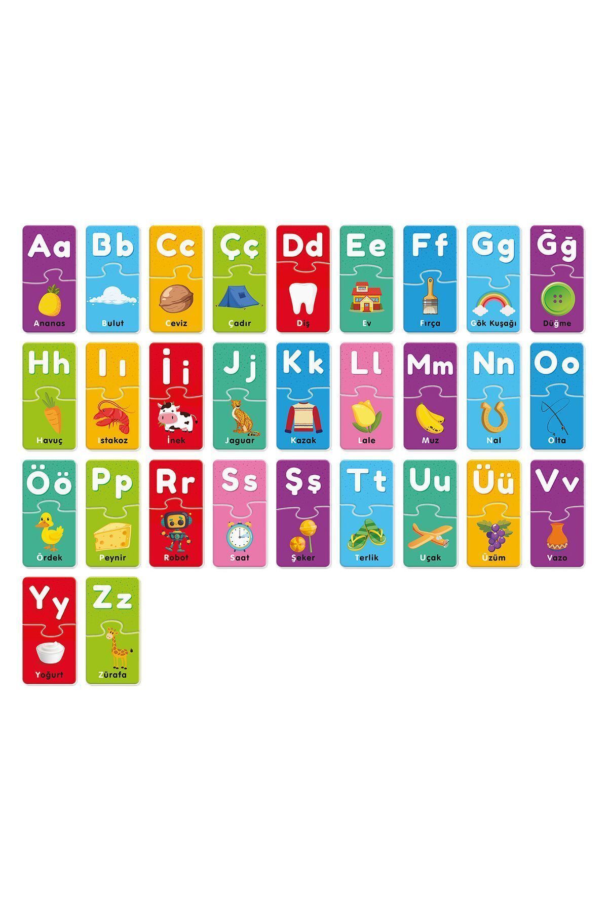 Genel Markalar Alphabet Puzzle Eğitici Çocuk Puzzle  - ALFABE ÖĞRENİYORUM 3+ YAŞ fotoğrafı 2 (önizleme)