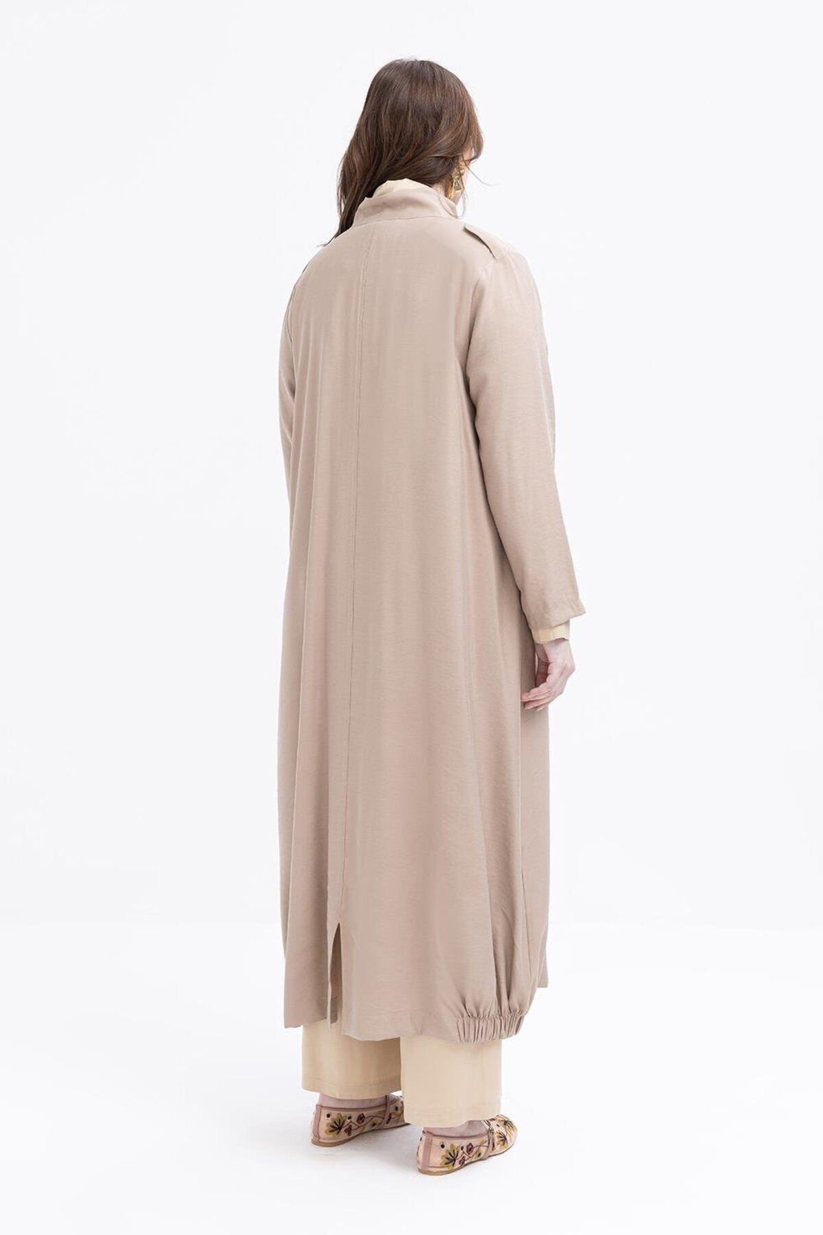 ALLDAY-Mink-Skirt Elasticized Hem Large Size Ferace 3