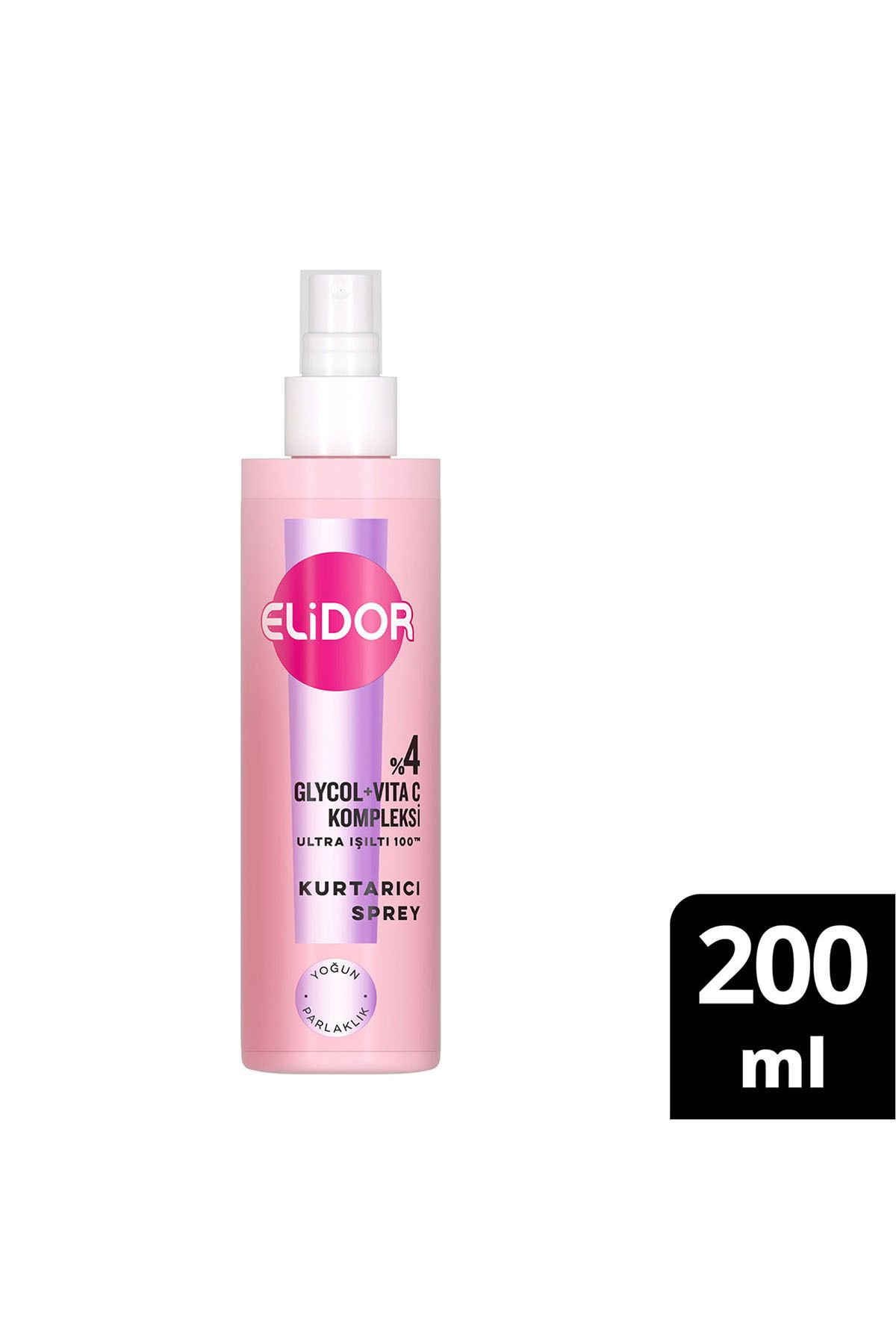 Elidor Saç Kurtarıcı Sprey Ultra Işıltı Yoğun Parlaklık 200 ml