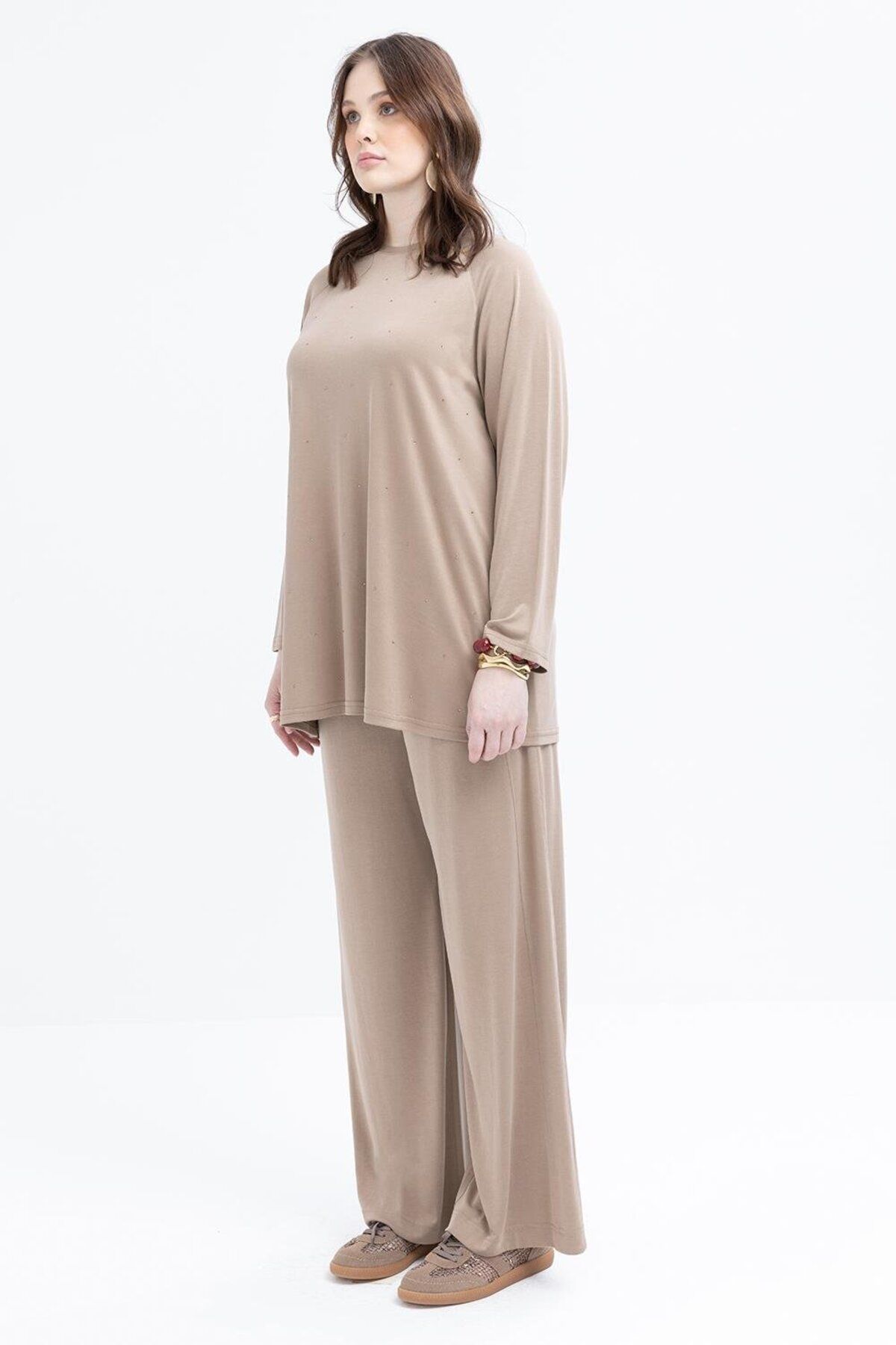 ALLDAY-Mink-Stone Printed Lycra Plus Size Tunic 3
