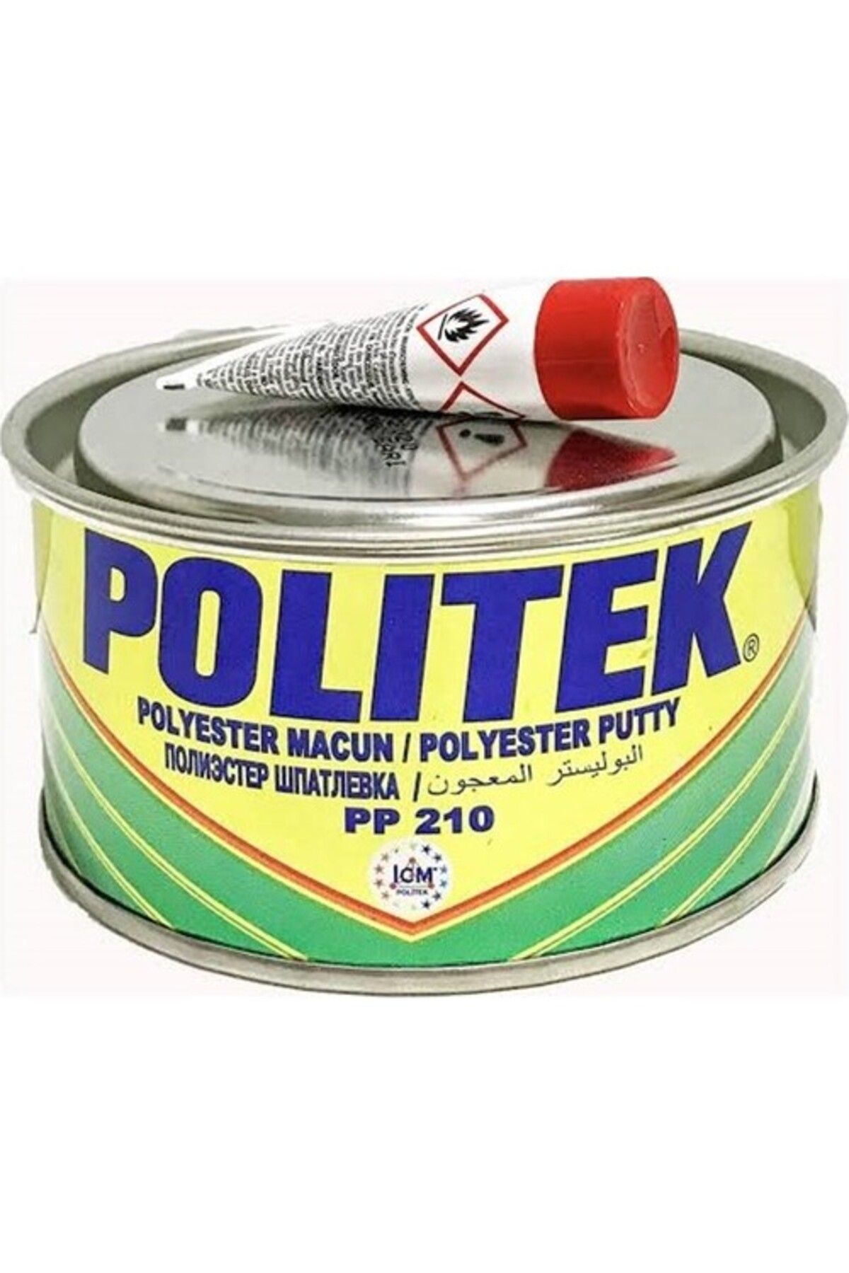 Polyester Çelik Macun 500gr Sarı Renkli