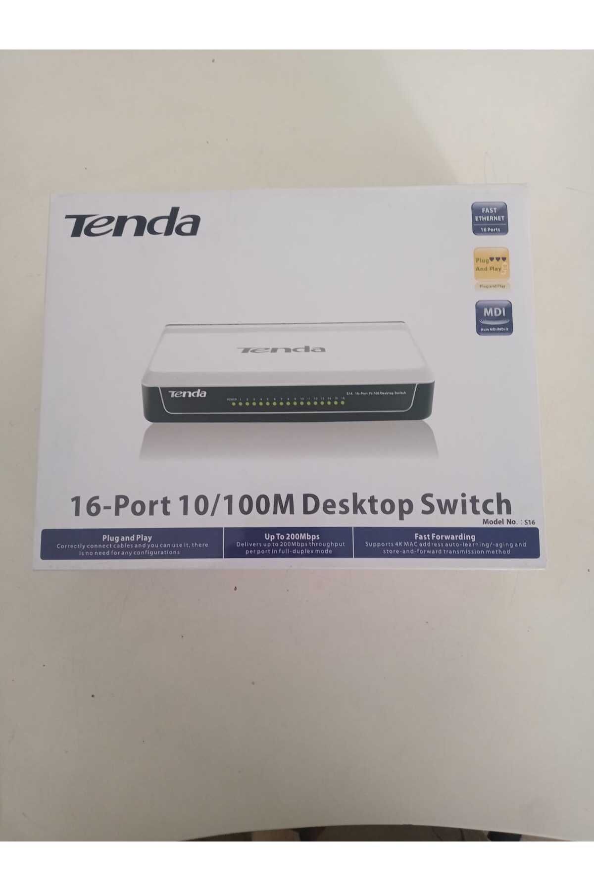 Tenda 16 PORT 10/100MBPS YÖNETİLMEZ HUB SWİTCH