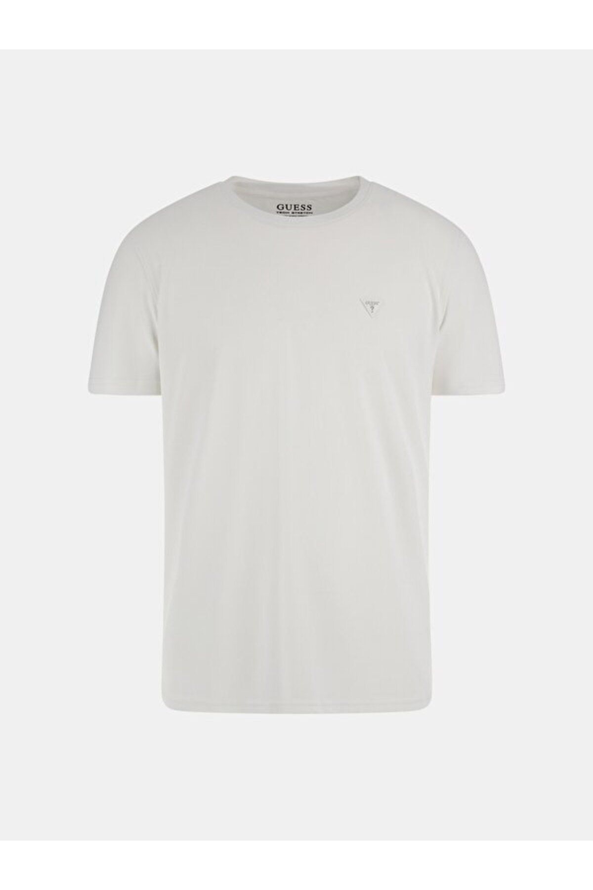 تی شرت سفید مردانه Slim Fit New Tech Guess