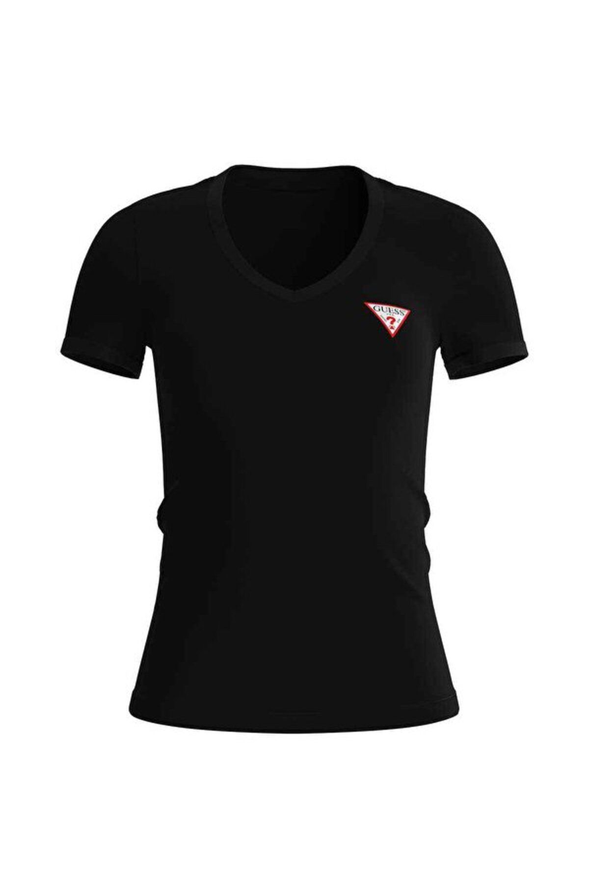 Guess Koszulka damska Mini Triangle Slim Fit