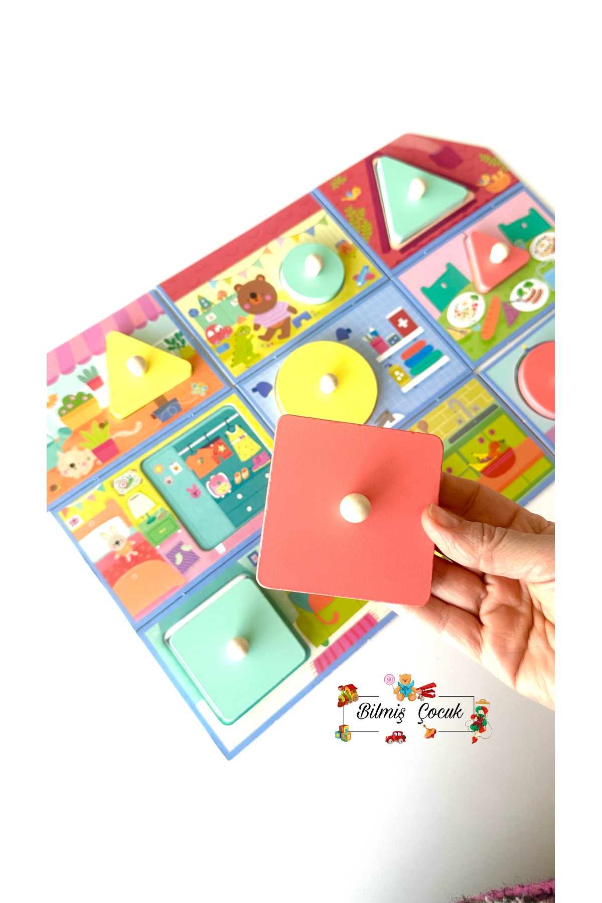 BİLMİŞ ÇOCUK Headu Progressive Babies Montessori Puzzle- Gelişen Bebekler Ahşap Parçalı ( 1 - 3 Yaş ) fotoğrafı 2 (önizleme)