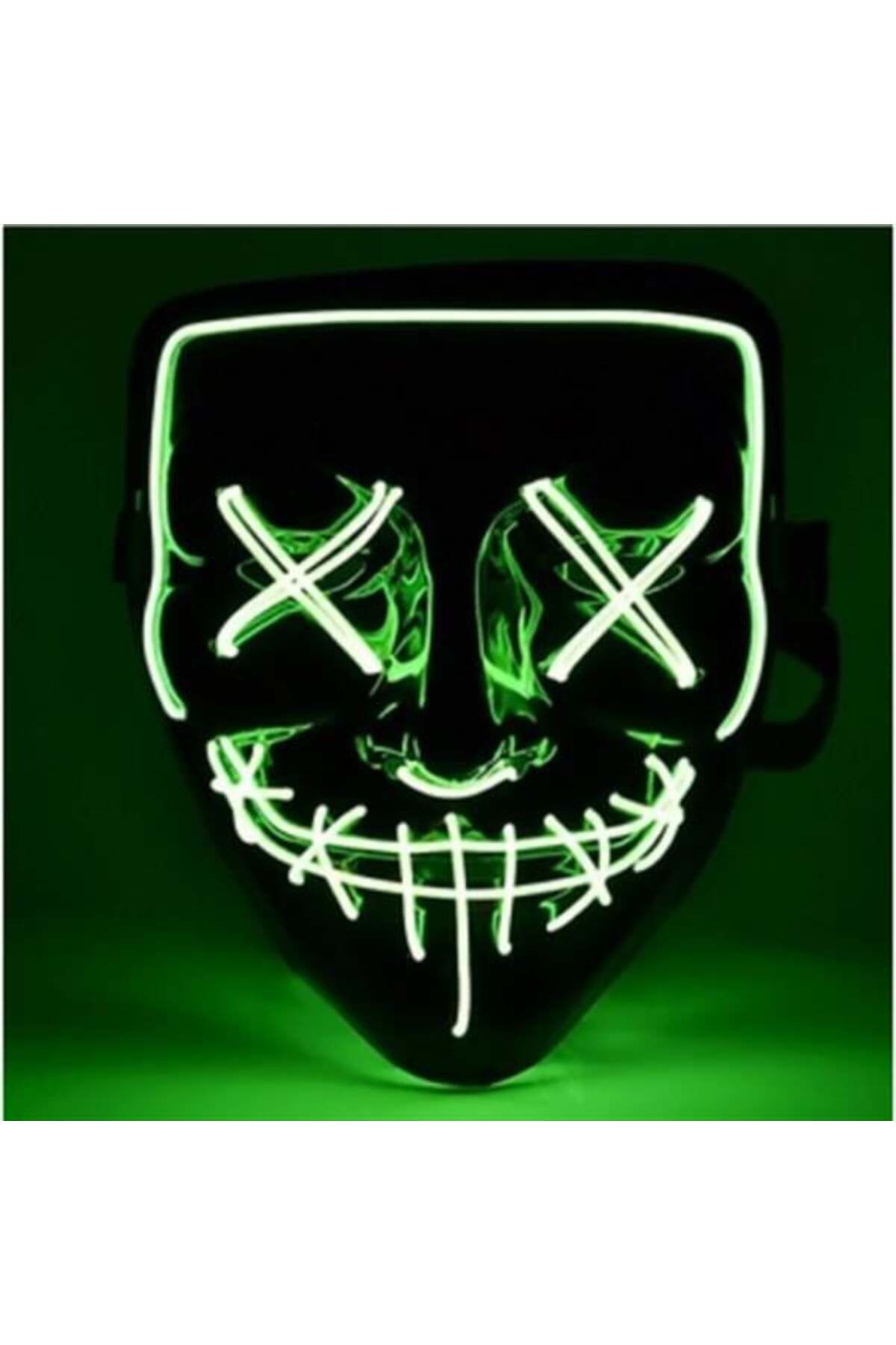 LovelymCo Led Işıklı Yeşil Maske