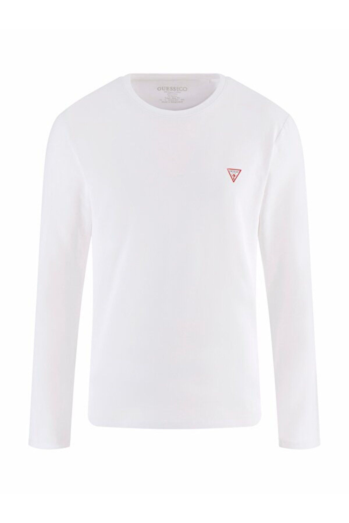 تی شرت سفید مردانه Slim Fit Core Tee Guess