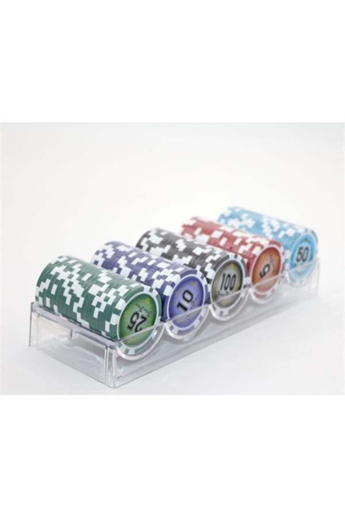 Mu Art Ahşap 100 Chip Poker