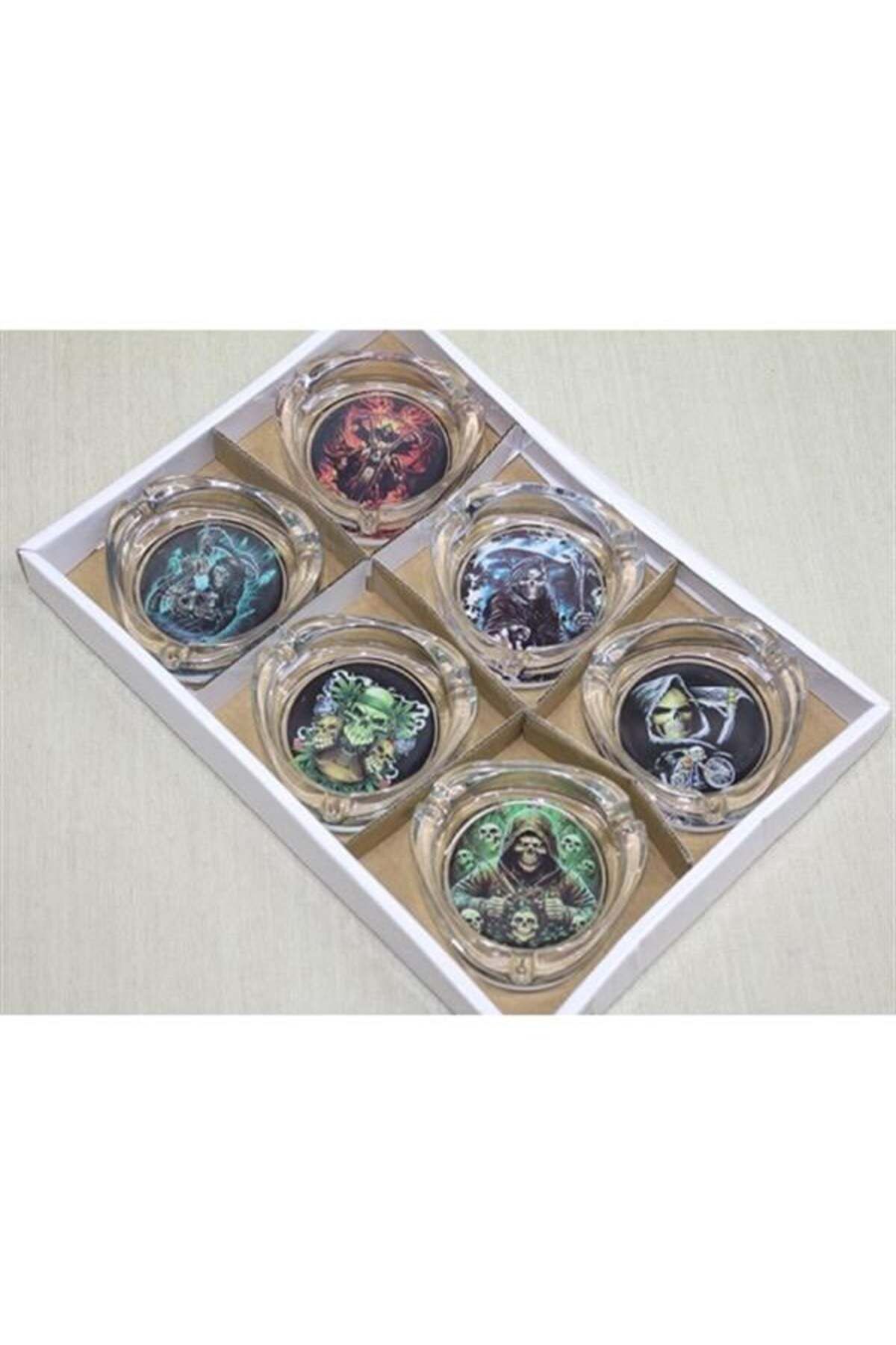 Mu Art Ahşap Cam Küllük Model 27