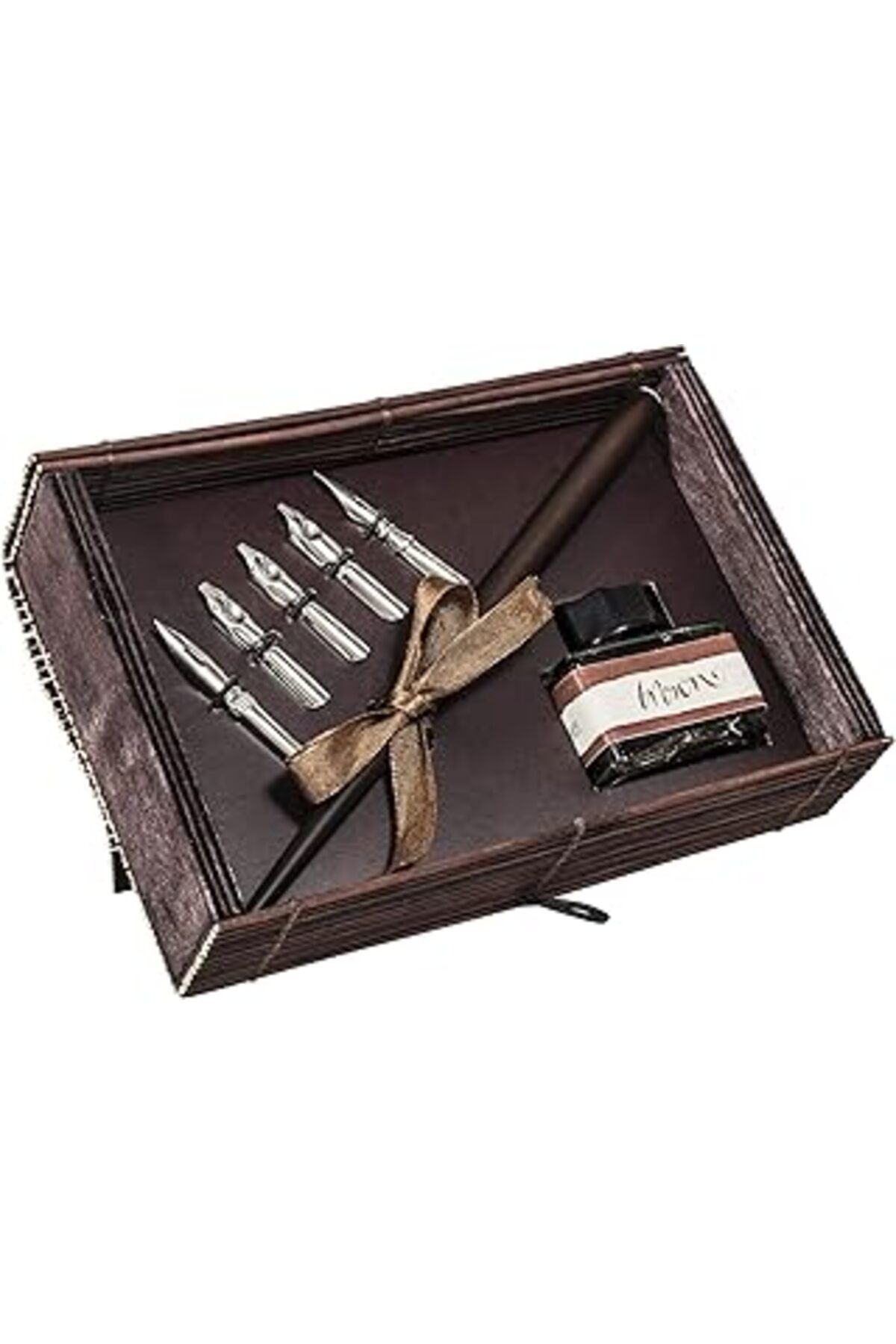 Pazarcan Online 81411 - Kalem Tutacaklı Kaligrafi Seti, 5 Yay (3X Şerit 1, 5 Mm, 1, 9 Mm, 1, Mm Ve 2X Uç Yay