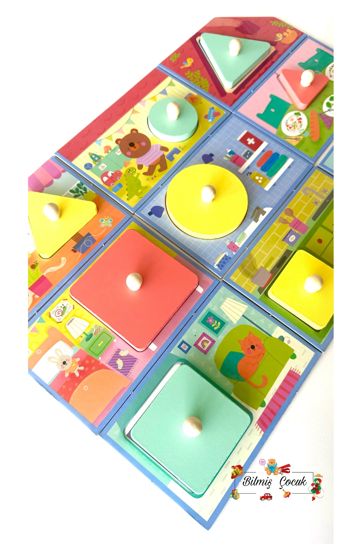 BİLMİŞ ÇOCUK Headu Progressive Babies Montessori Puzzle- Gelişen Bebekler Ahşap Parçalı ( 1 - 3 Yaş ) fotoğrafı 4 (önizleme)