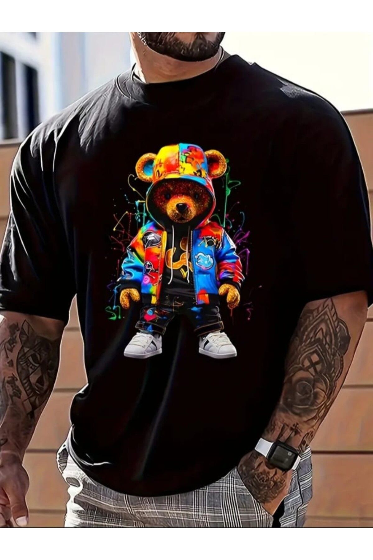 Panda Baskı Tekstil BEAR BASKILI ÖZEL TASARIM TSHİRT