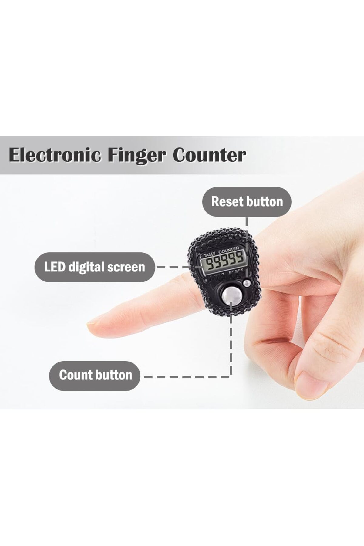 AWH-8-Pack Electronic Finger Counters – Handheld Digital Tally Clicker in Assorted Colors 2