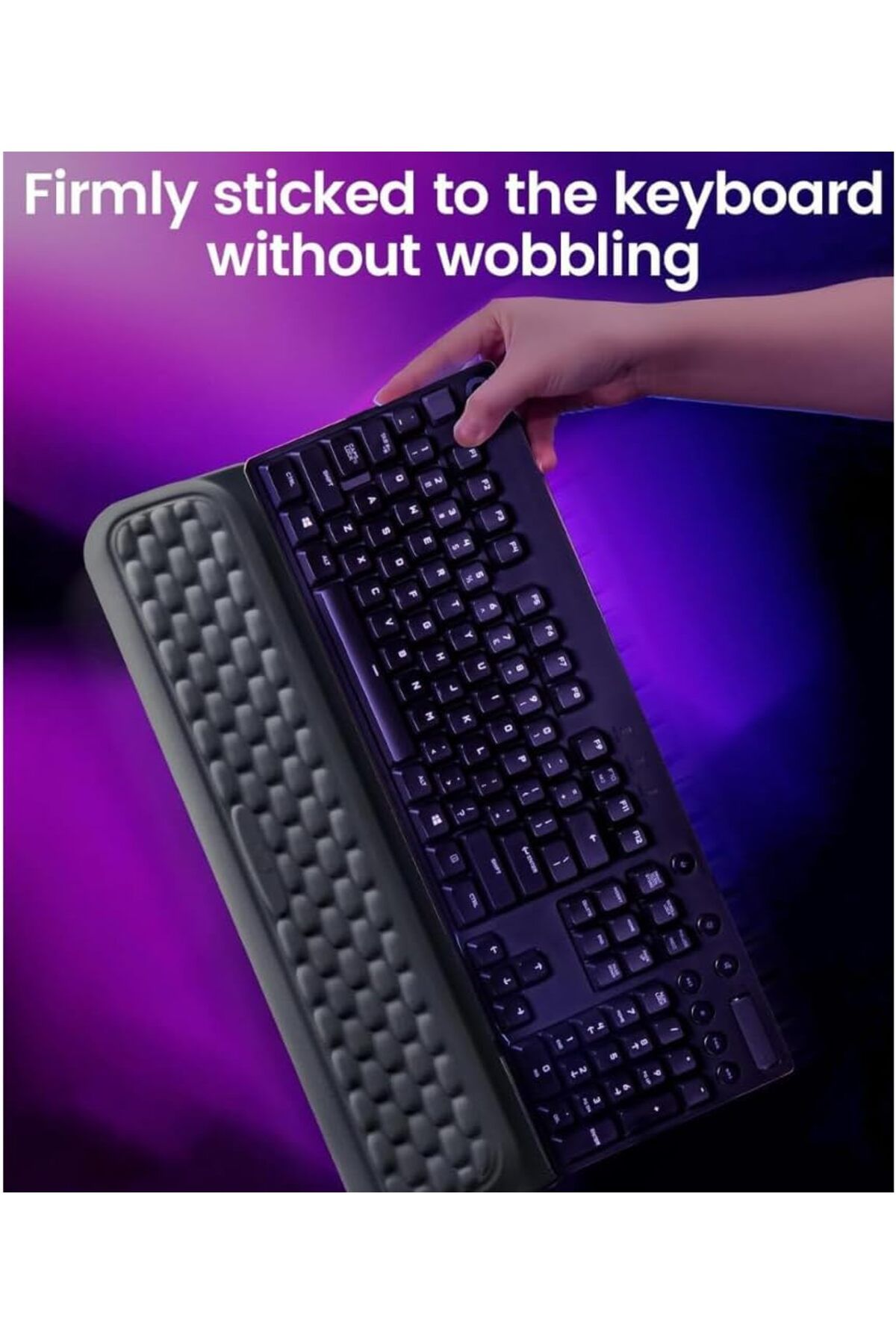 erorex-Keyboard Wrist Rest With Stickers Full Mechanical Keyboard Support Pad Desk Ergonomic Cushion For 5