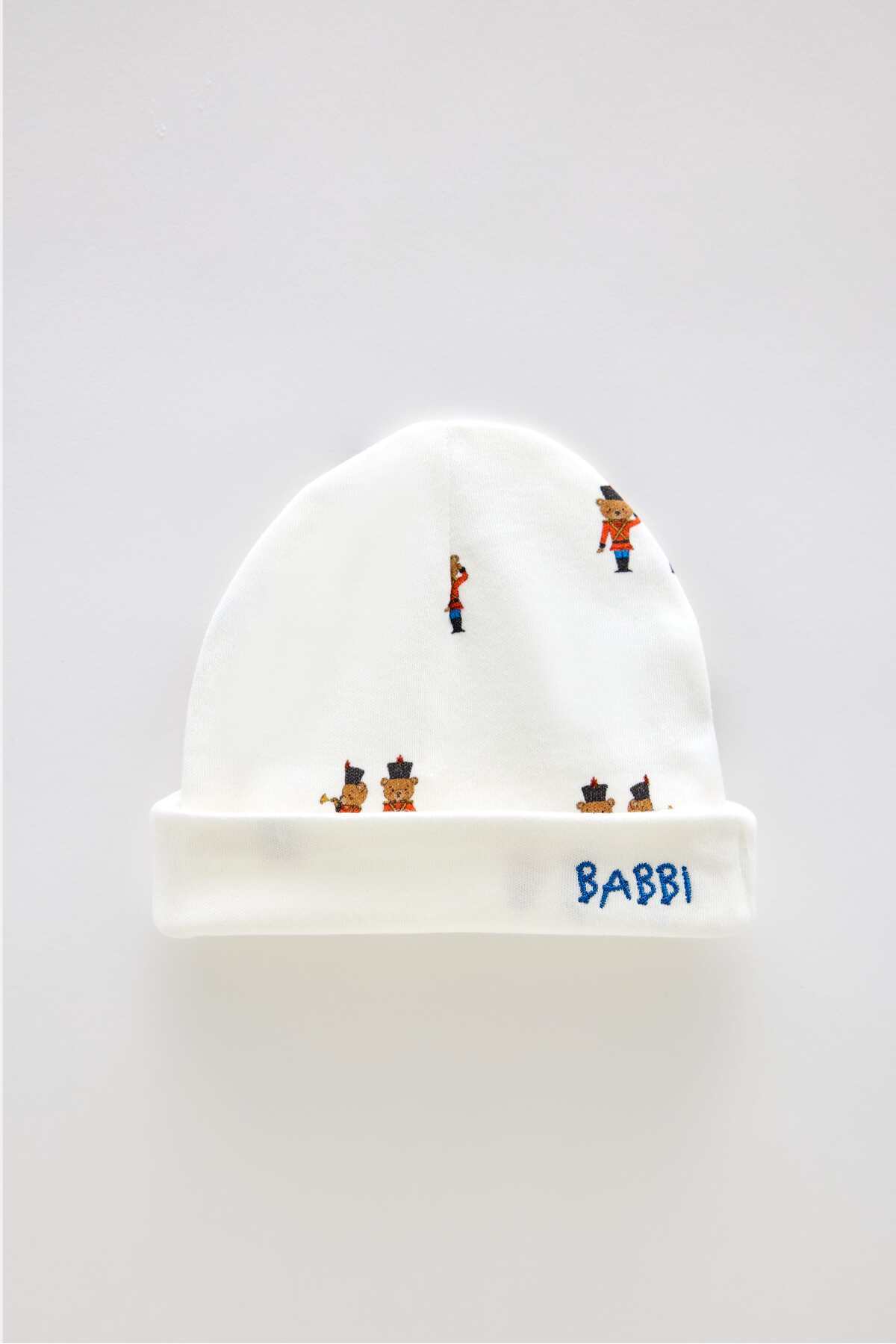 Atelier Babbi %100 Pamuk Yenidoğan Önlük & Şapka Seti - Kurşun Asker fotoğrafı 2 (önizleme)