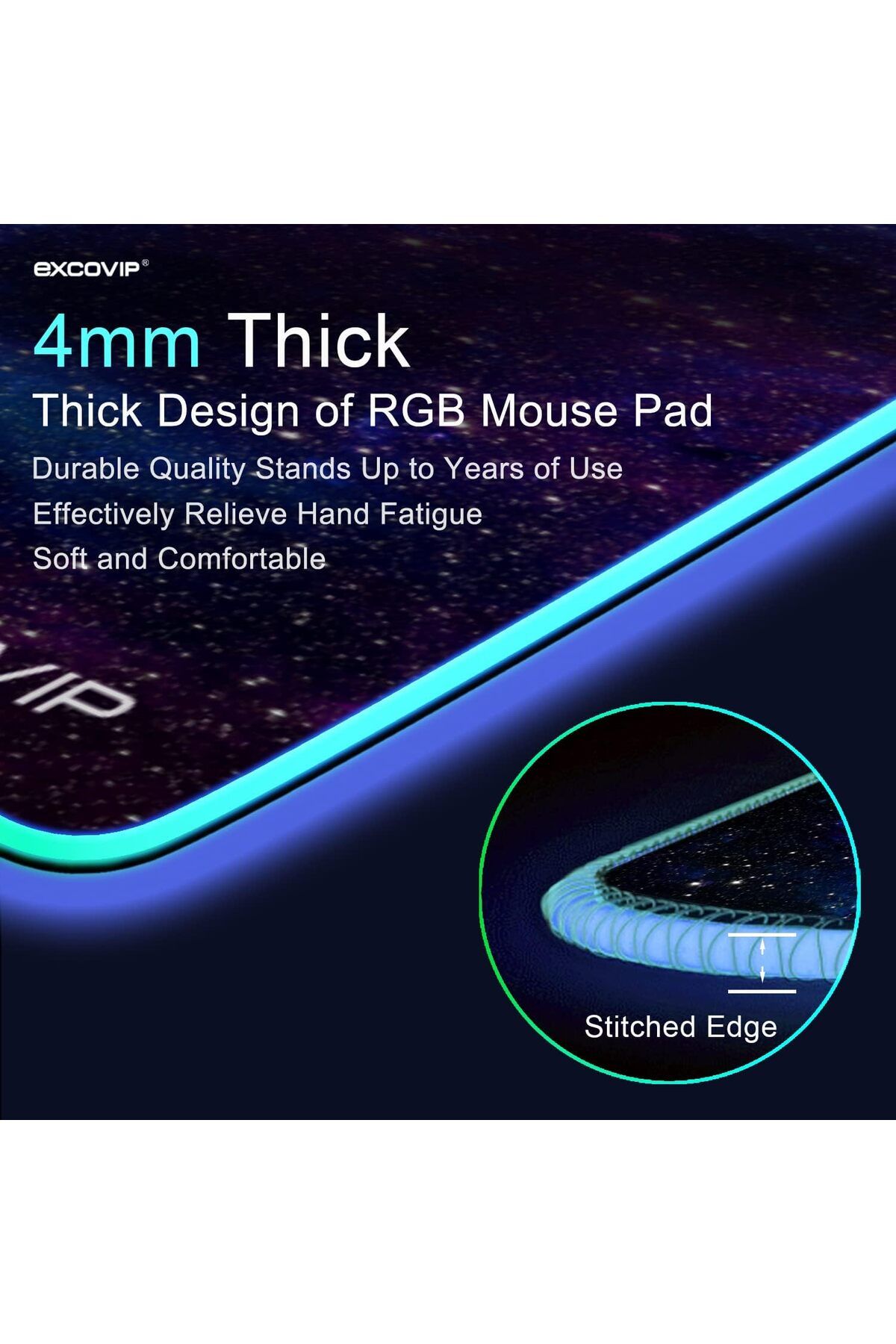 erorex-لوحة ماوس ألعاب RGB مزودة بـ 14 وضعًا، قابلة للتمديد، وطاولة كبيرة، ولوحة ماوس LED لأجهزة الكمبيوتر الشخصية وأجهزة Macbook 6