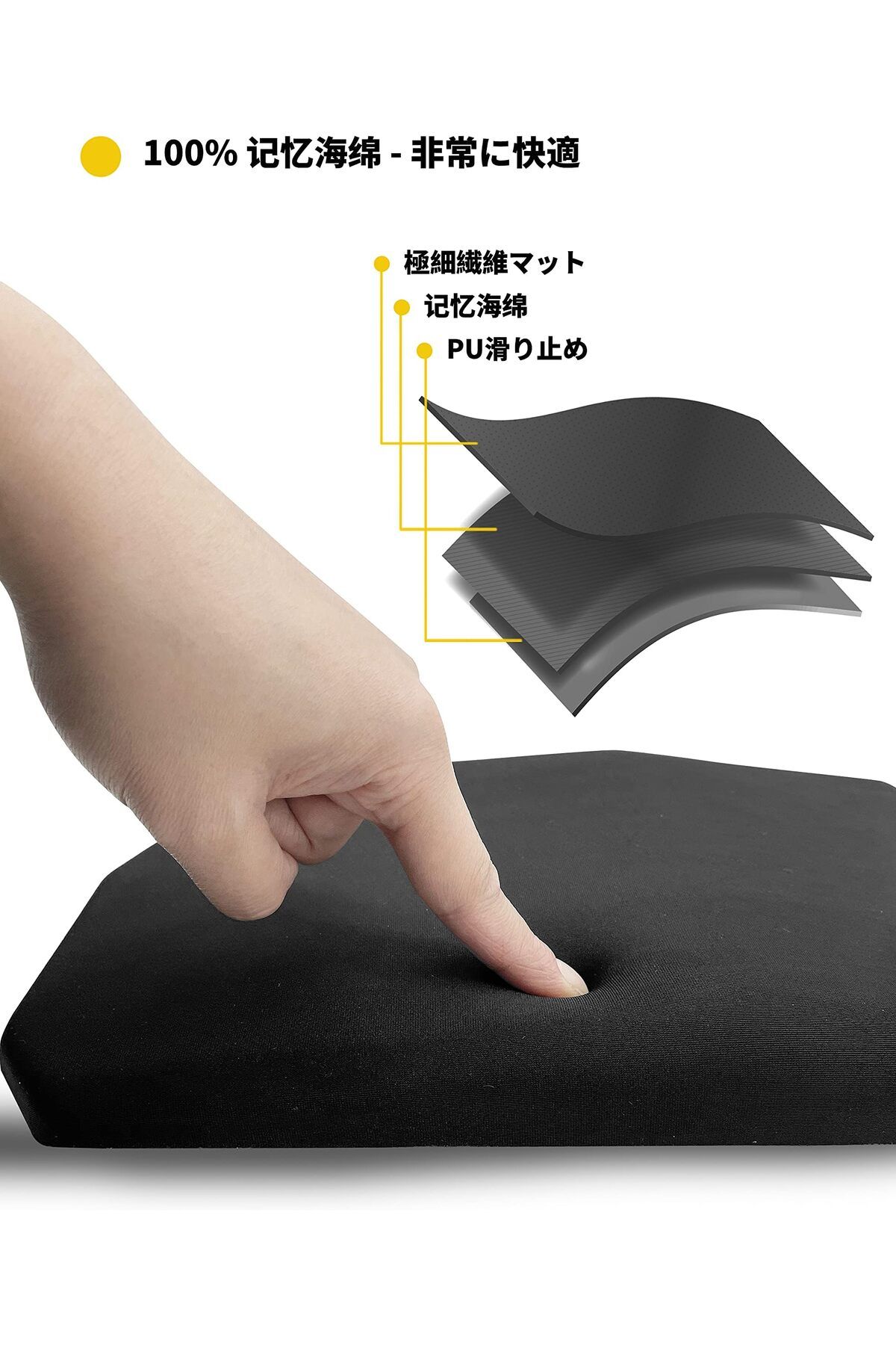 erorex-Ergonomic Mouse Pad With Wrist Rest Support Thick Mousepad Relief Carpal Tunnel Pain Entire Memory 4