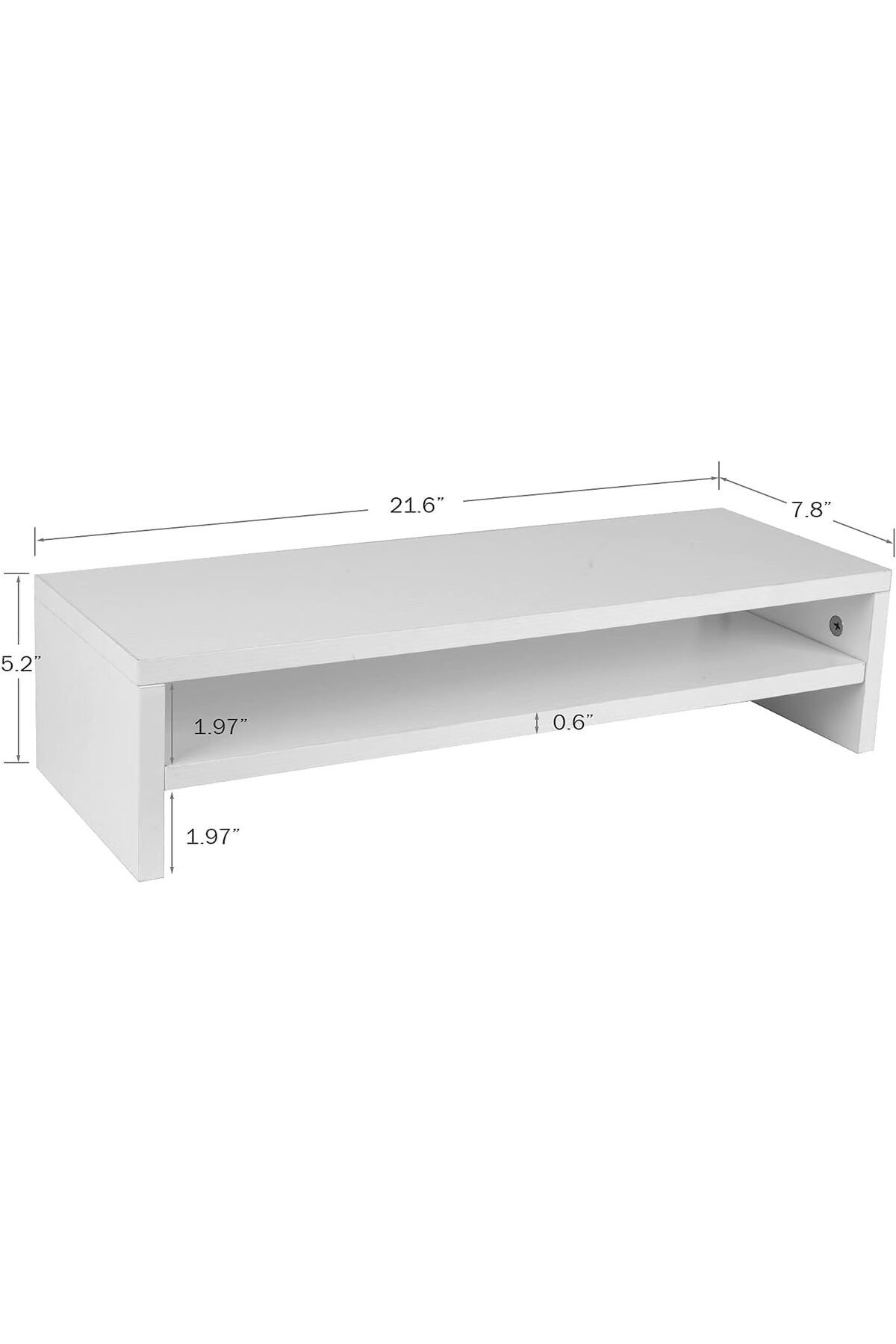 erorex-Monitor Stand Riser 2 Tiers Screen Stand For Laptop Computertvpcrinter Multifunctional Desktop 3