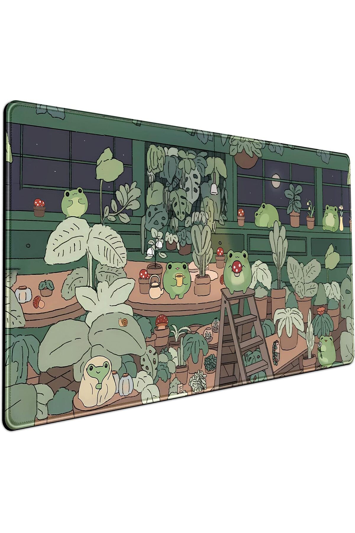 erorex-Frog Mouse Pad Desk Pad Green Desk Decor Mat Large Gaming Mouse Pad For Desk Computer Keyboard 1