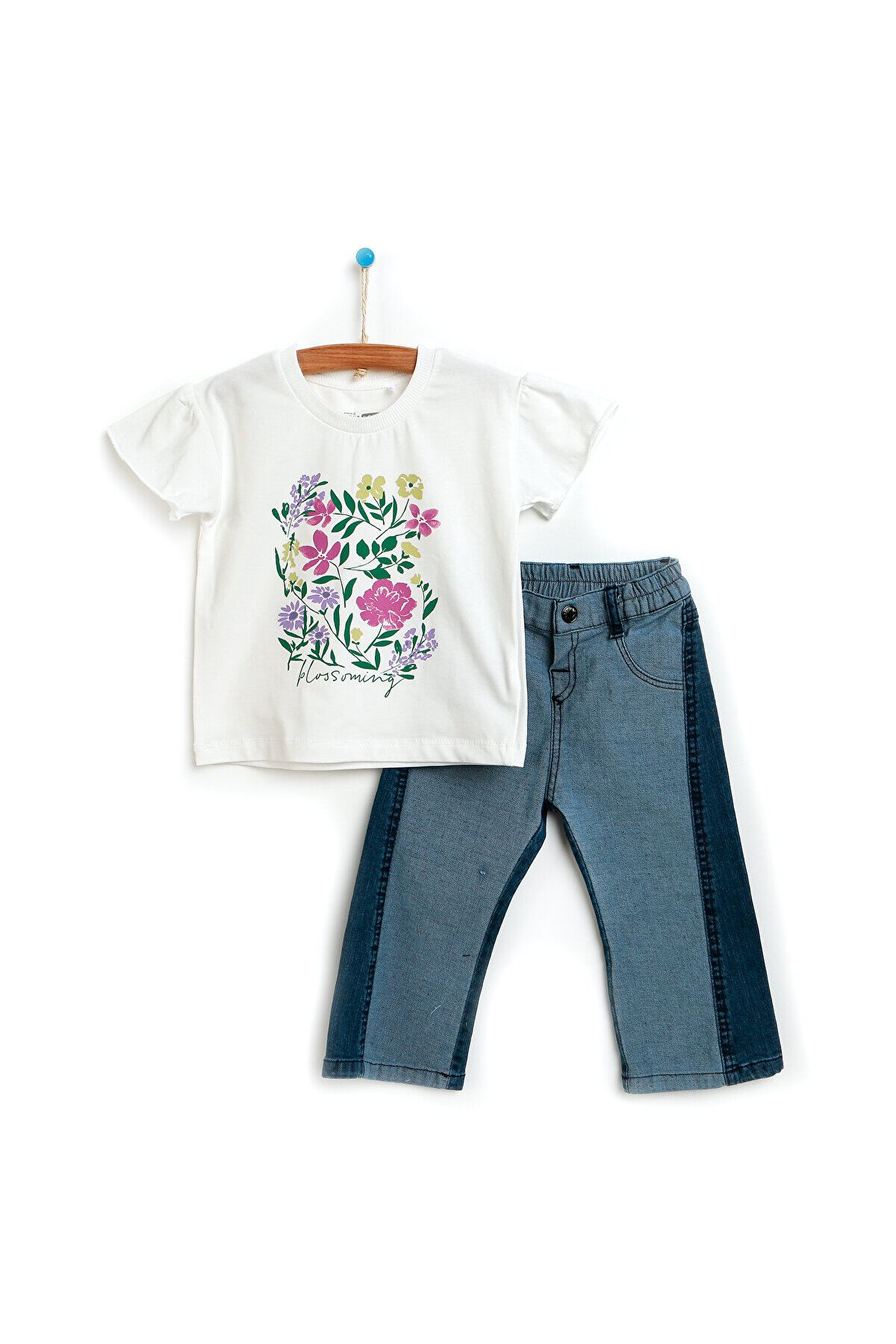 تی شرت HelloBaby Botanical Garden - شلوار دختر بچه ebebek Hello Baby