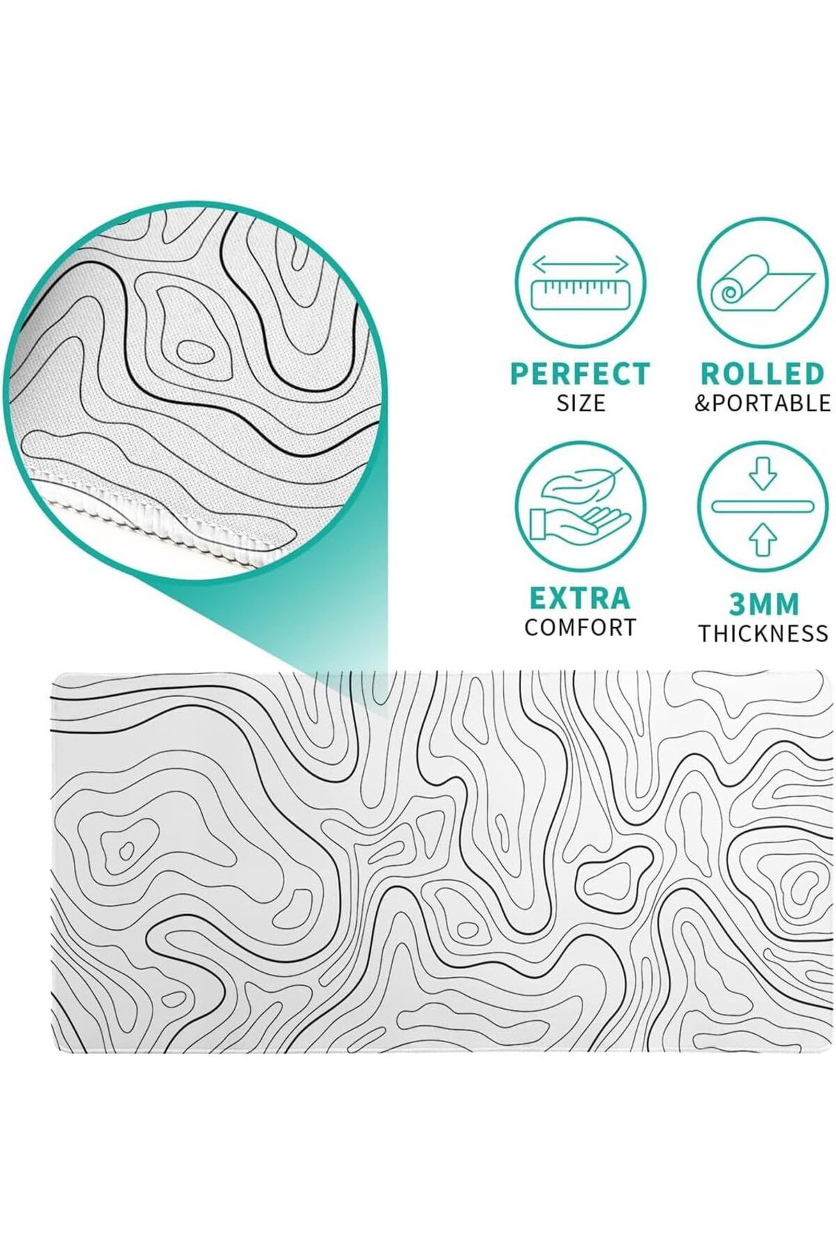 erorex-Gaming Mouse Pad Xl 80X30Cm Large Mouse Mat With Anti Slip Rubber Base For Keyboard And Mouse For 2