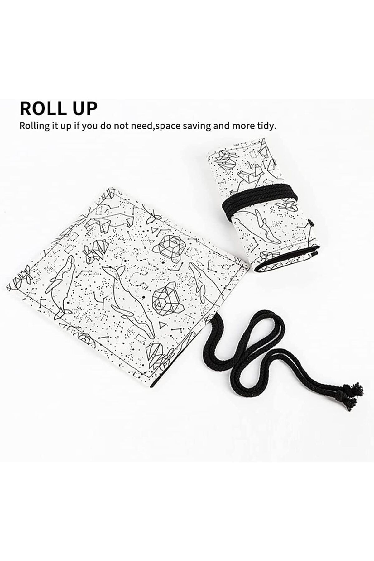 erorex-Canvas Pencil Wrap Case Roll Up Pencil Storage Holder For Sketching Drawing Writing Multi Purpose 5