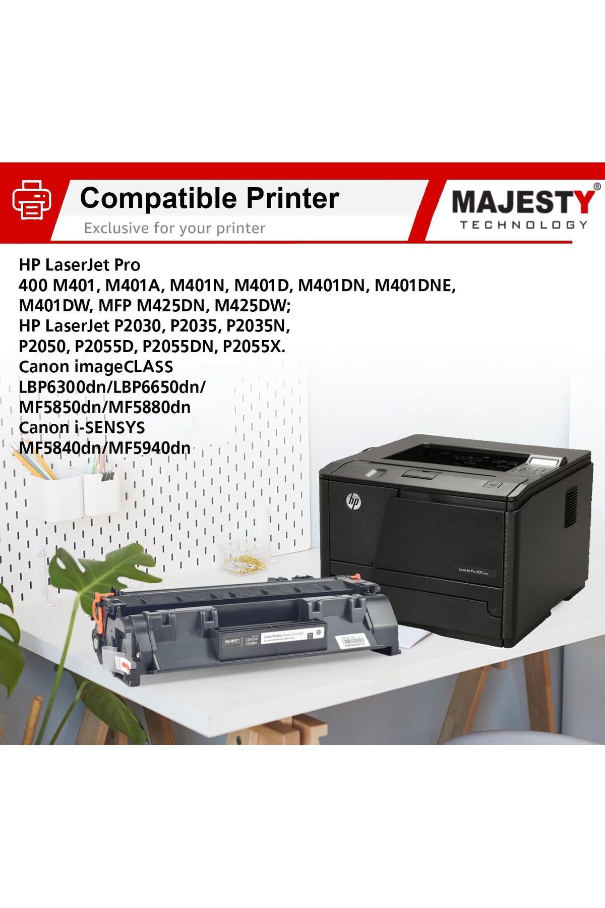 erorex-خرطوشة حبر 80A 05A Cf280A Ce505A متوافقة مع طابعة HP Laserjet Pro 400 M410 M401D M401A M401N 4