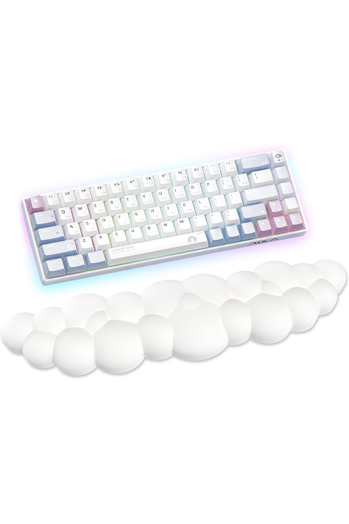 erorex-Cloud Wrist Rest For Computer Keyboard Arm Wrist Rest With Non Slip Base Extended Wrist Rest 1