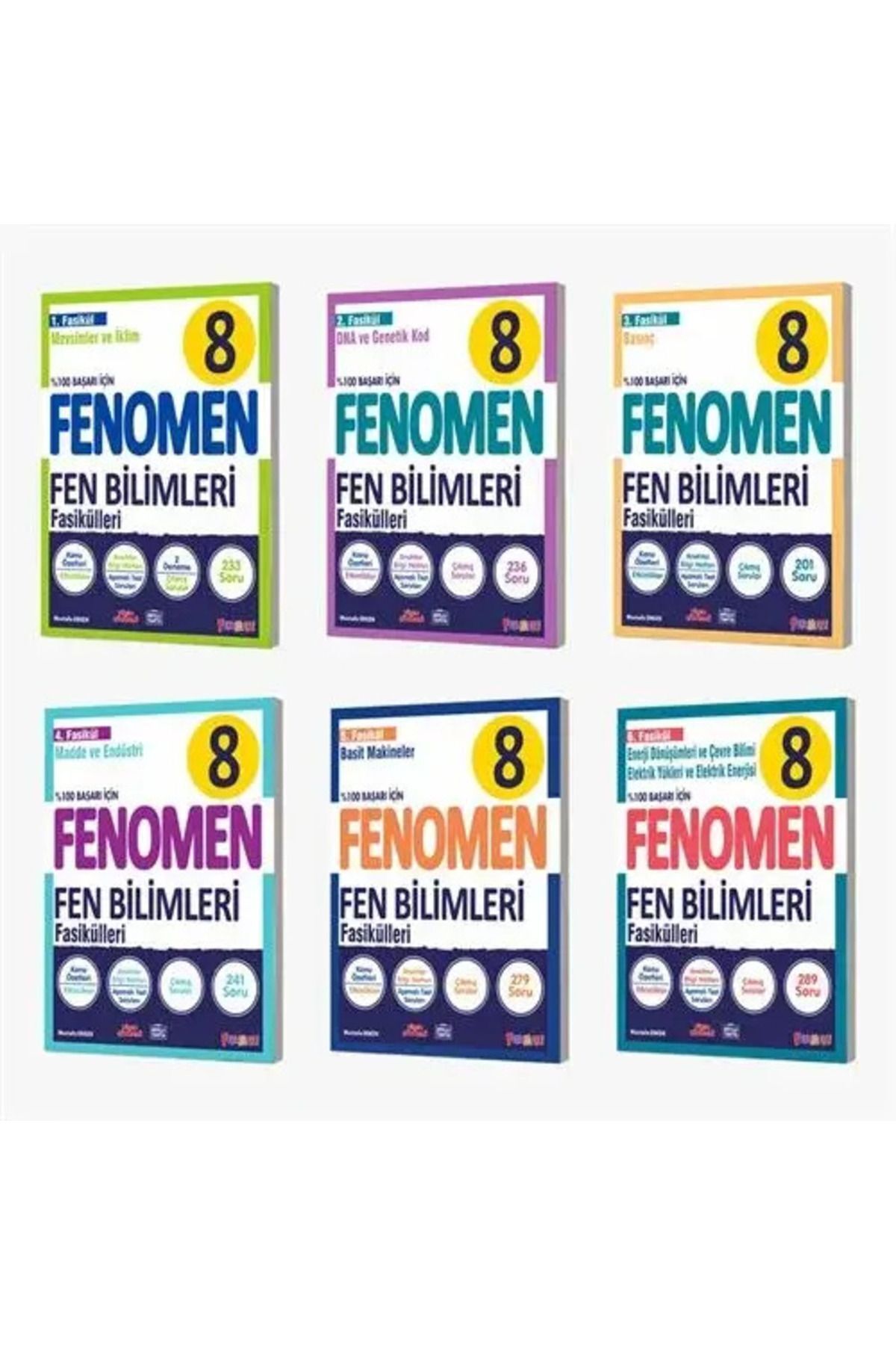 Gama Yayınları FENOMEN OKUL 8. SINIF FEN BİLİMLERİ FASİKÜL SETİ (1-2-3-4-5-6. SAYILAR) / FENFASSET8