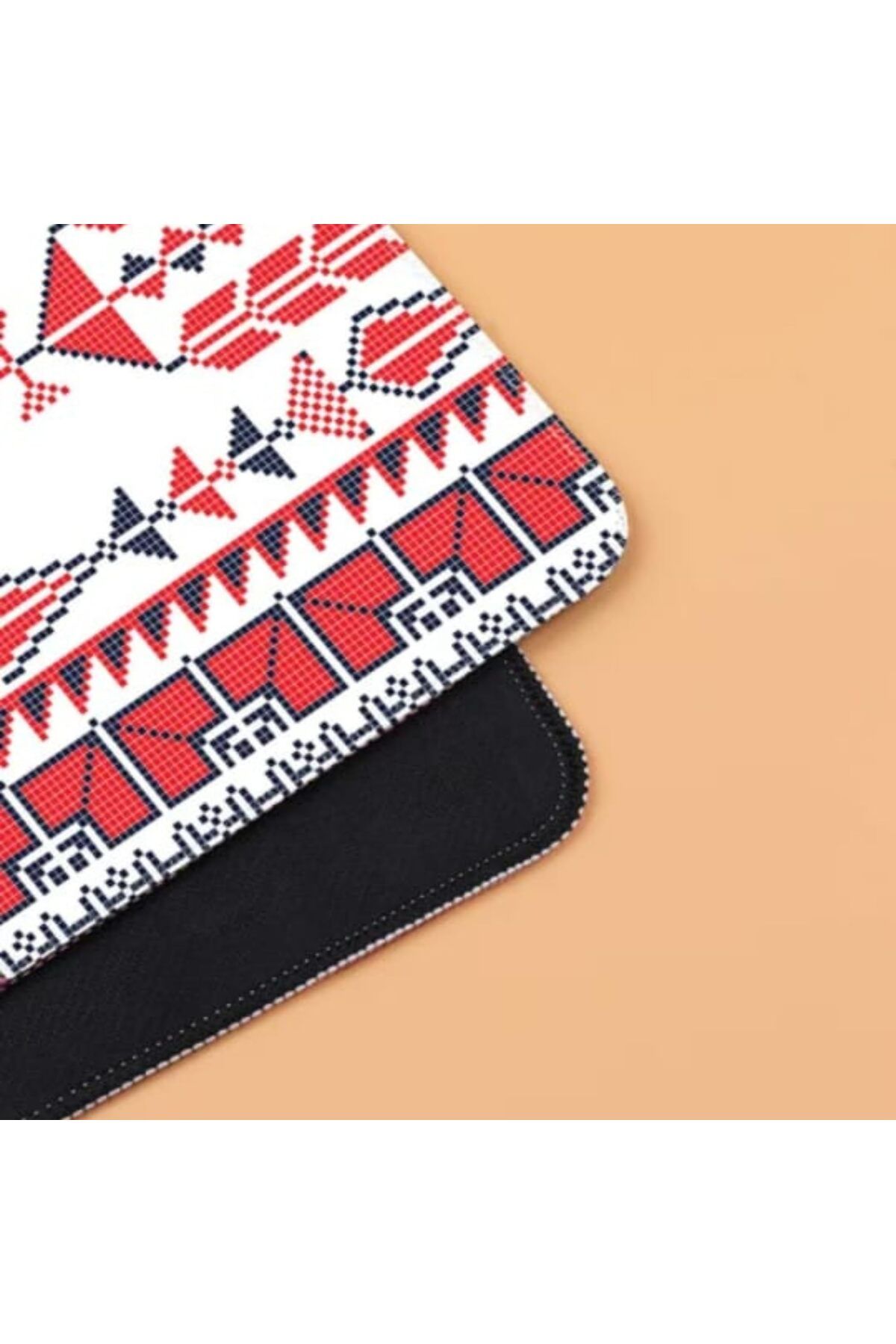 erorex-Geometric Pattern Extended Mouse Pad Xl 80 X 30 Cm Anti Slip Rubber Base Stitched Edges Suitable 5