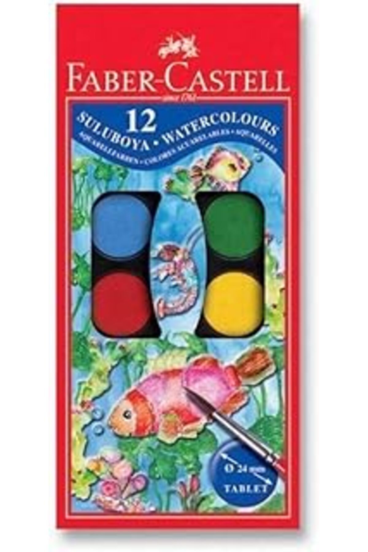 Pazarcan Faber-castell Suluboya 12 Renk Küçük Boy (5292 125401)