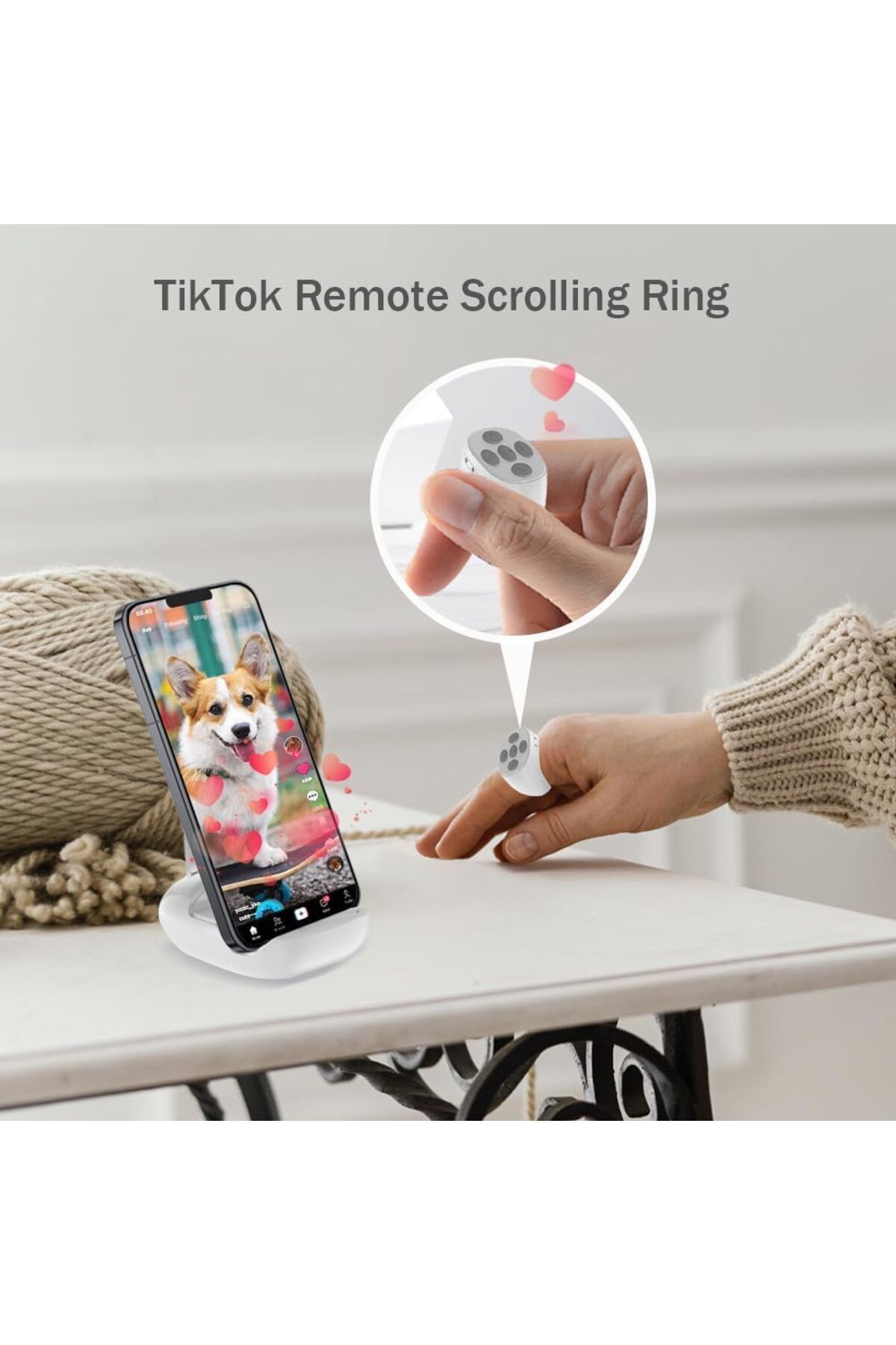 erorex-حلقة تمرير جديدة 2024، أداة النقر التلقائي لجهاز iPhone Tiktok للتحكم عن بعد، زر تقليب الصفحات، جهاز تحكم عن بعد Tiktok 2