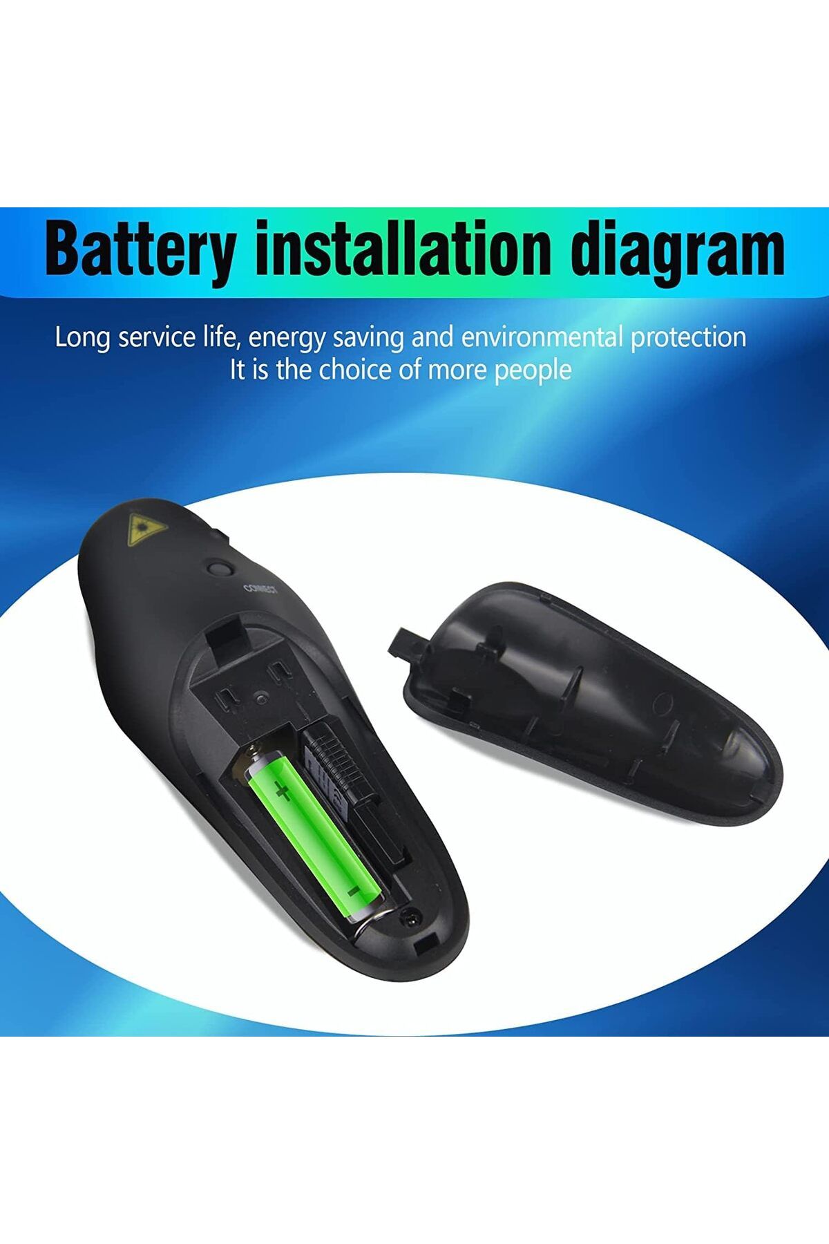 erorex-Wireless Presenter Presentation Clicker Rf400 2.4Ghz Remote Control Slide Changer Presentation 5