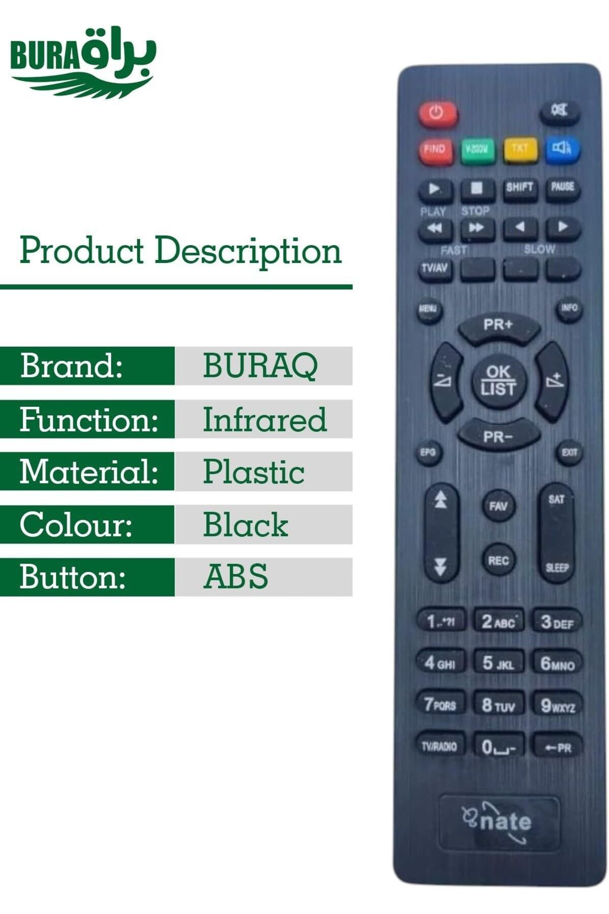 erorex-Kmc Tv Remote Replacement Remote Control Compatible For Kmc Smart Lcd Led Tvs Black 2