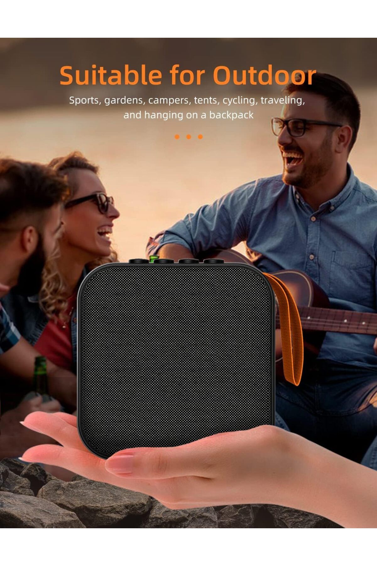erorex-Bluetooth Speaker Creative Waves Vinyl Record Player Style Wireless Bluetooth Speaker With White 5