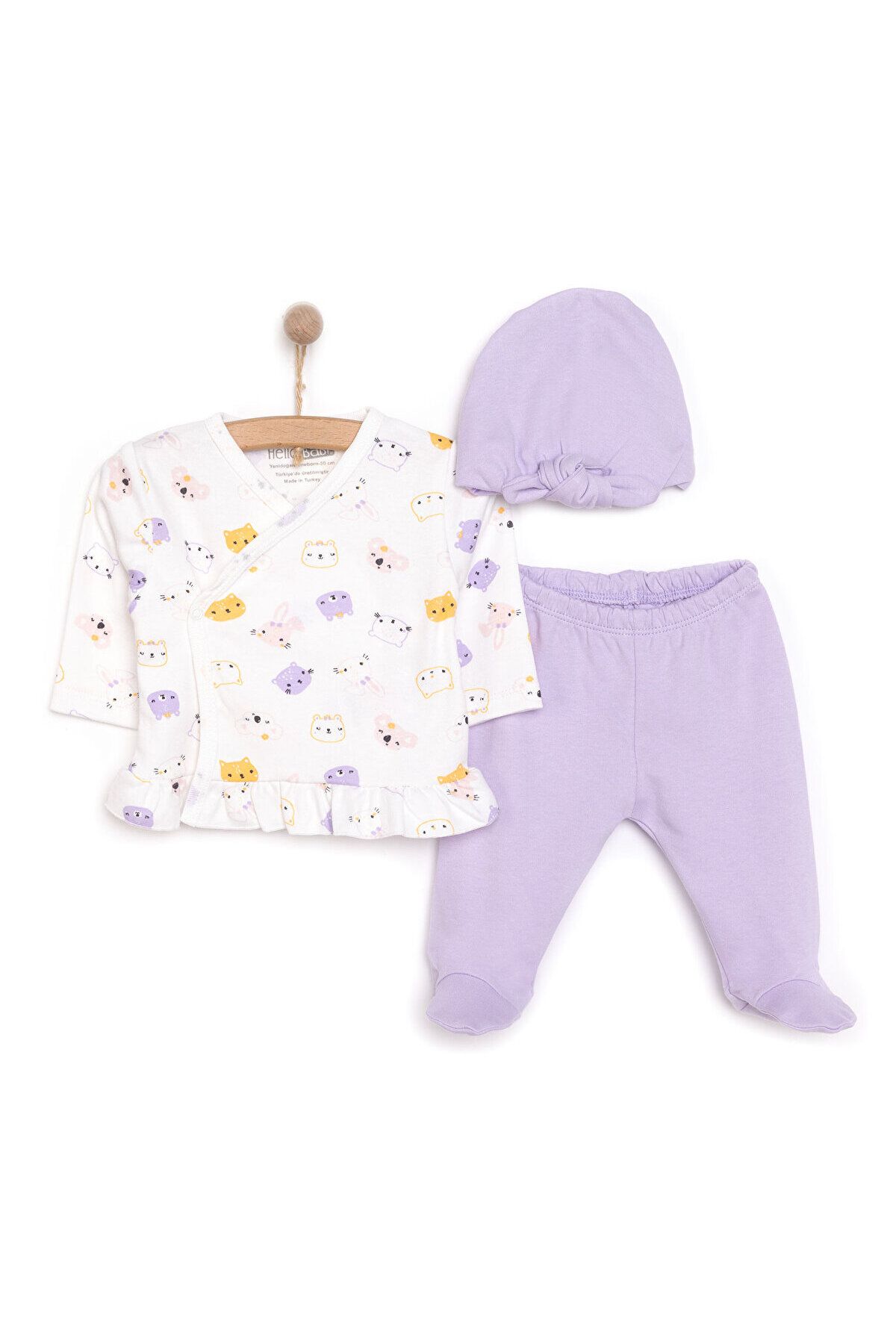 HelloBaby دخترانه بادی-کلاه-پتینه پایین ebebek Hello Baby