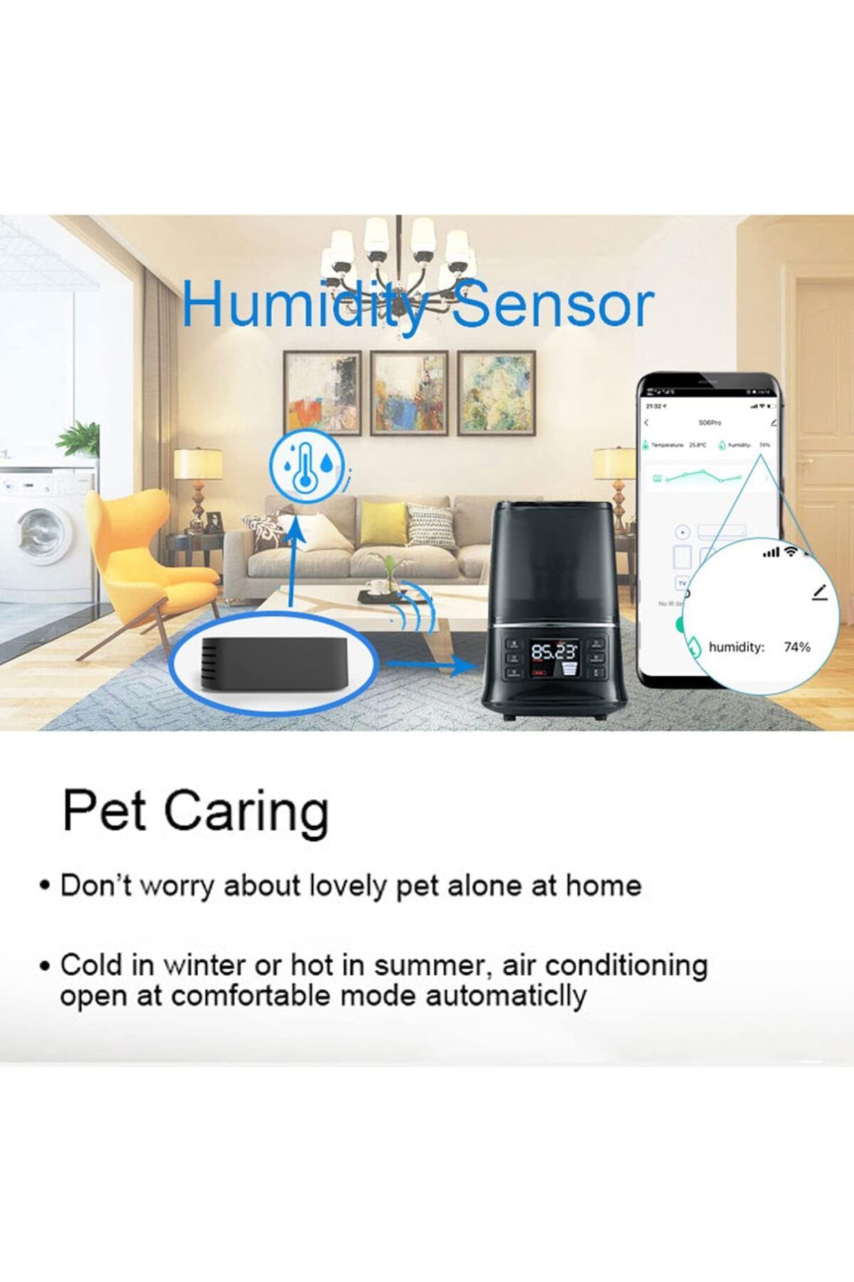 erorex-Wireless Bluetooth 5.0 Voice Backlit Remote Control Universal Remote Control With 2.4G Usb And 4