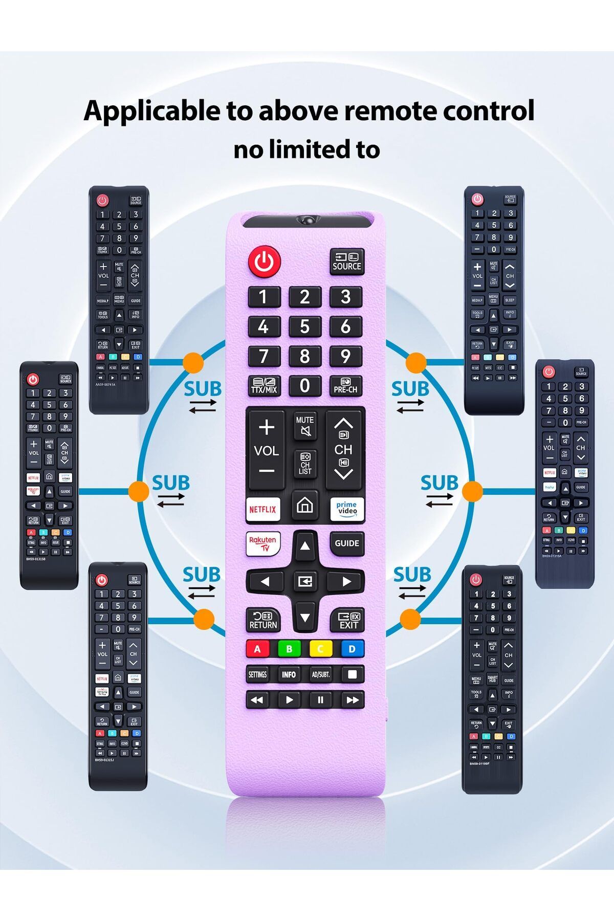 erorex-Bn59 01185B Bn59 01185G Rmctph1Ap1 Replacement Remote Control With Voice Touchpad For Samsung Lcd 2