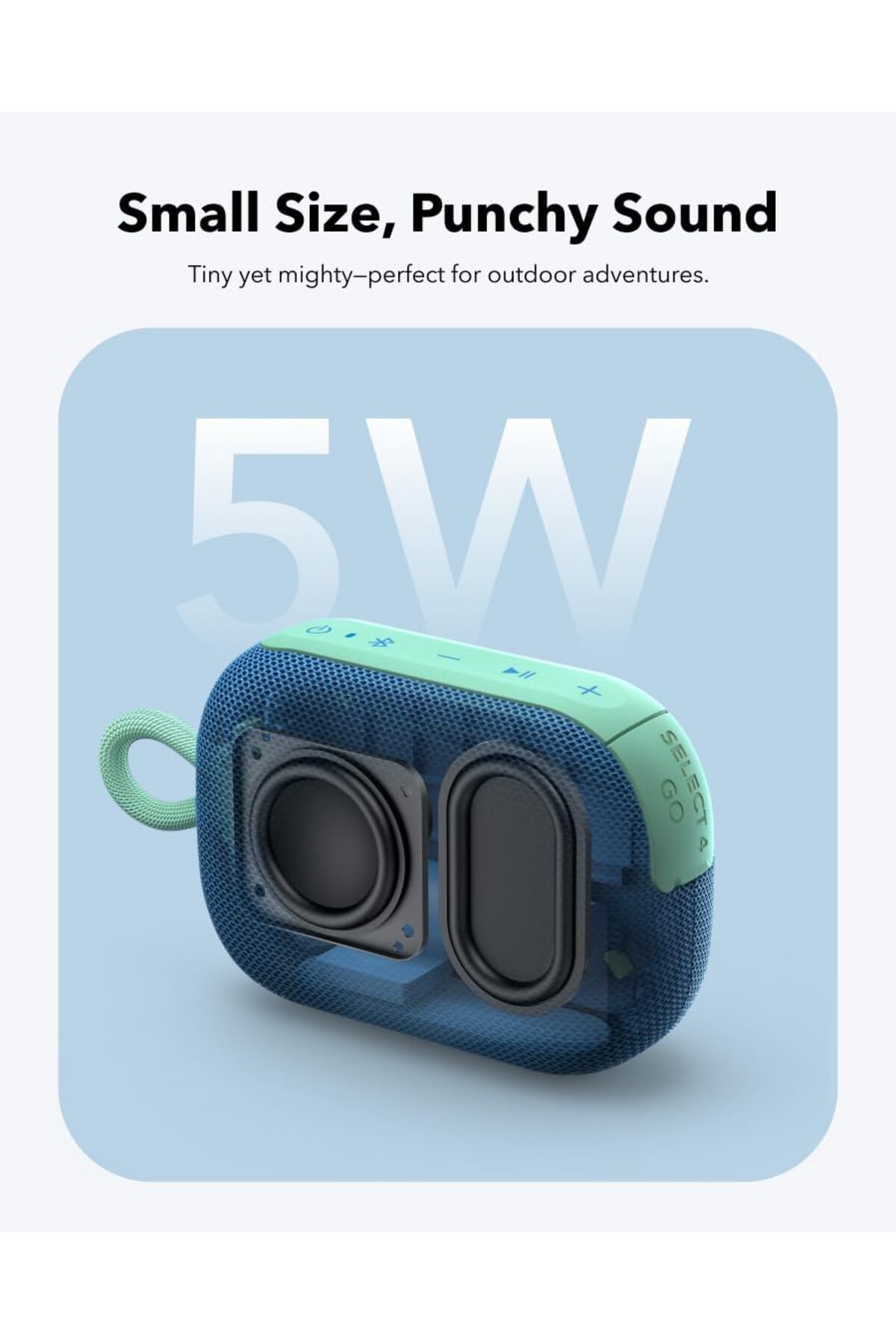 erorex-Select 4 Go Ultra Portable Bluetooth Speaker By Anker 20H Playtime Ip67 Waterproof And Dustproof 3
