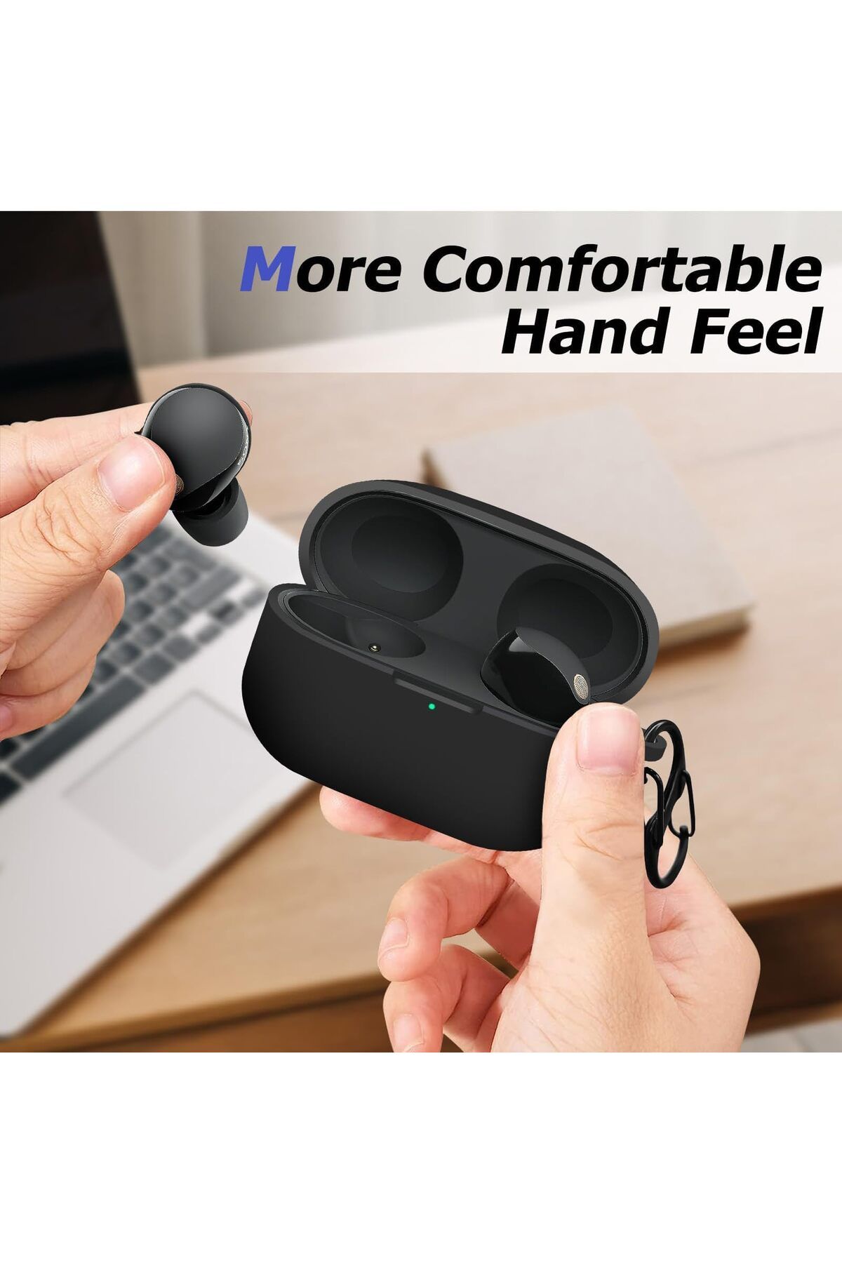 erorex-غطاء حافظة Airpods Pro 2 وحافظة Airpods Pro 1 مع سلسلة مفاتيح لحافظة Airpods Pro 2nd 2022 و 5