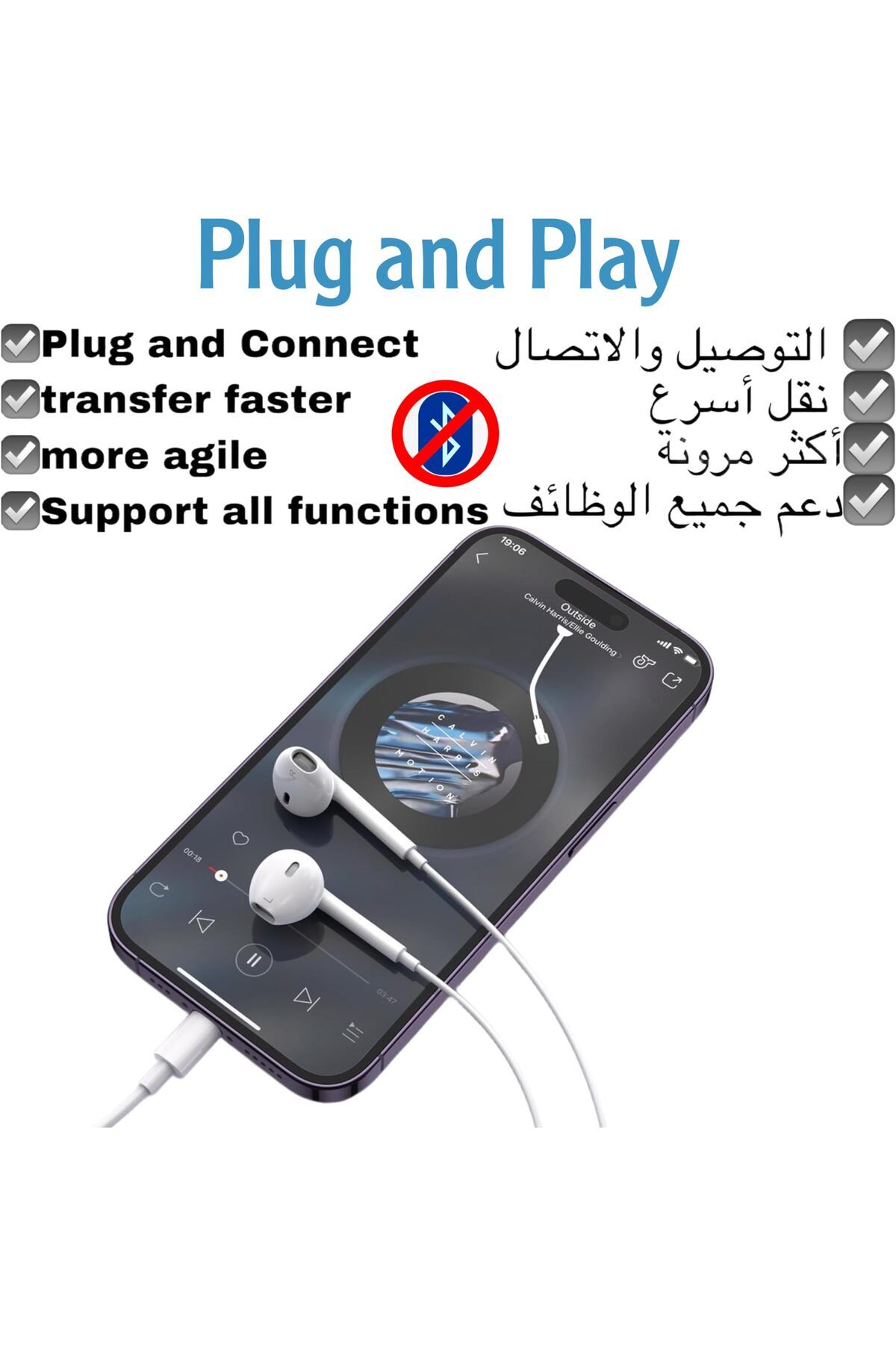 erorex-سماعات أذن لاسلكية حقيقية مزودة بثلاثة مستشعرات ذكية وشحن لاسلكي وميكروفونين لإجراء مكالمات واضحة بتقنية الذكاء الاصطناعي وبلوتوث 5.3 6