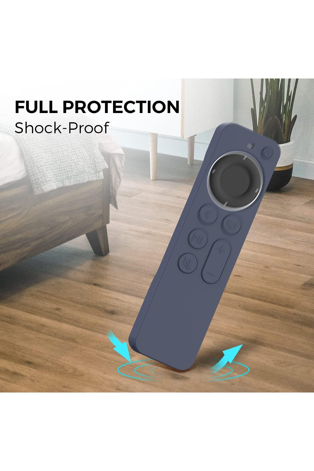 erorex-Silicone Case For Tv 4K Siri Remote 2021 With Silicone Tv Box Case For Tv 4K 2021 Shock Resistant 4