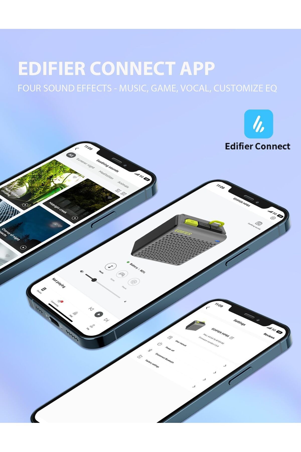 erorex-Mp85 Mini Bluetooth Speaker Portable Speakers With Bluetooth V5.3 8 Hour Playtime For Home Travel 6