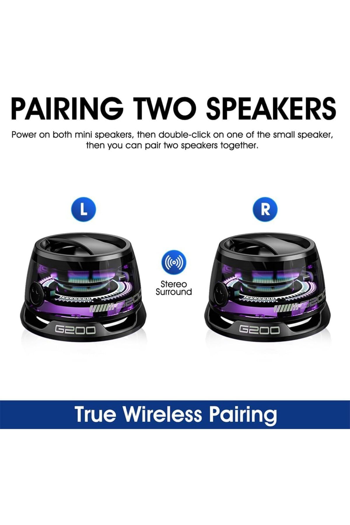 erorex-Bluetooth Shower Speaker Smart Led Touch Play Bluetooth Speaker Waterproof Portable Bluetooth 4