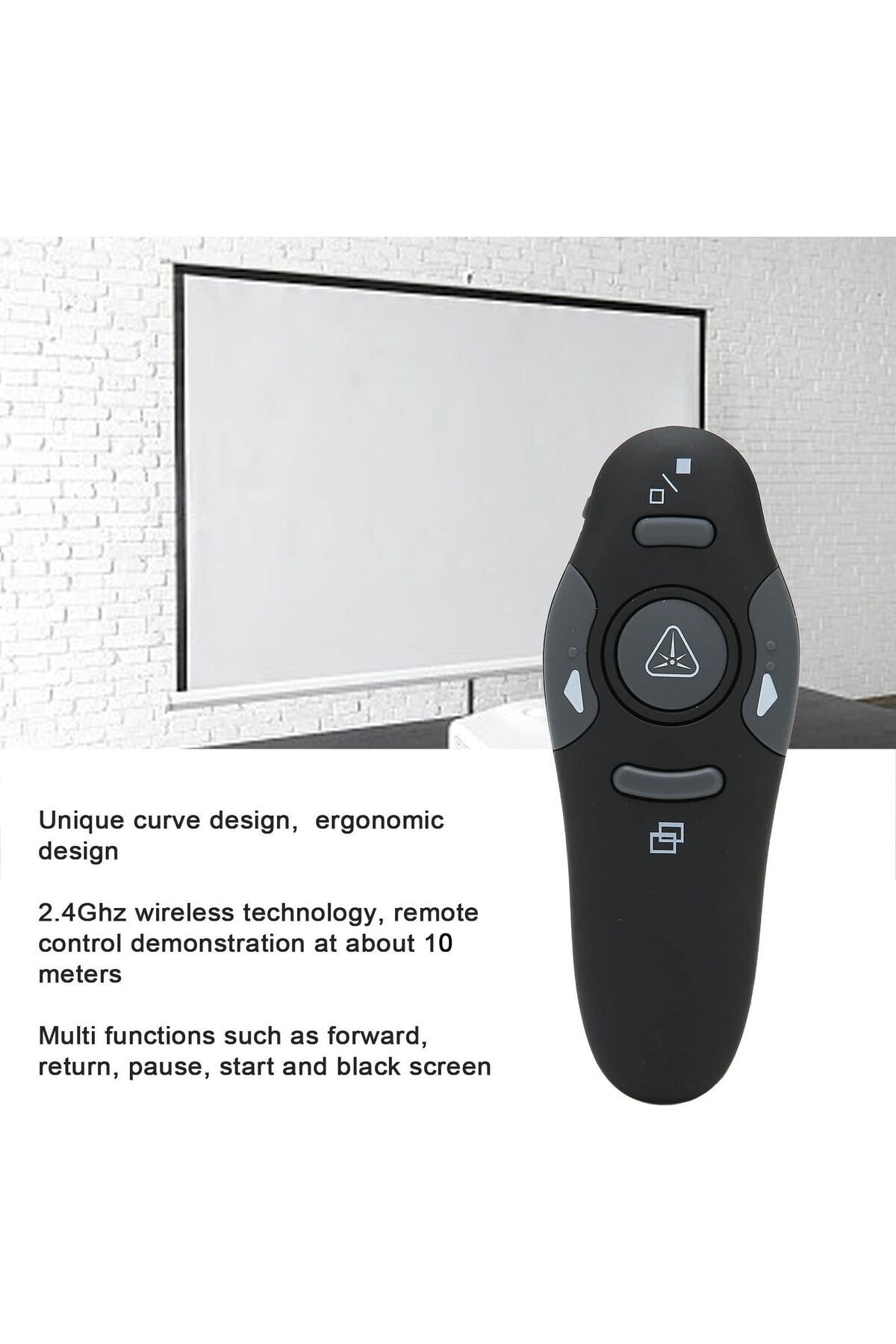 erorex-Presentation Clicker Ergonomic Wireless Presenter Remote With Usb Wireless Receiver Ppt Powerpoint 6