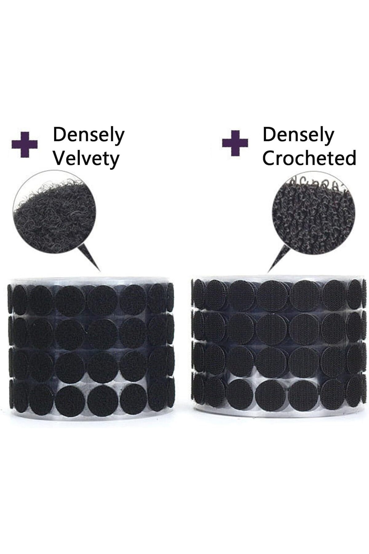 erorex-Hook And Loop Dots With Adhesive 102 Sets 15Mm Diameter Nylon Sticky Back Hook Coins For Diy Crafts 4