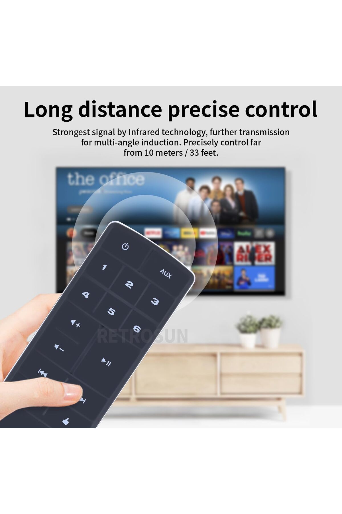 erorex-Rg57B1 Bge Remote Control Replacement Rg57B1 Bge Air Conditioner Replacement Remote Control For 4
